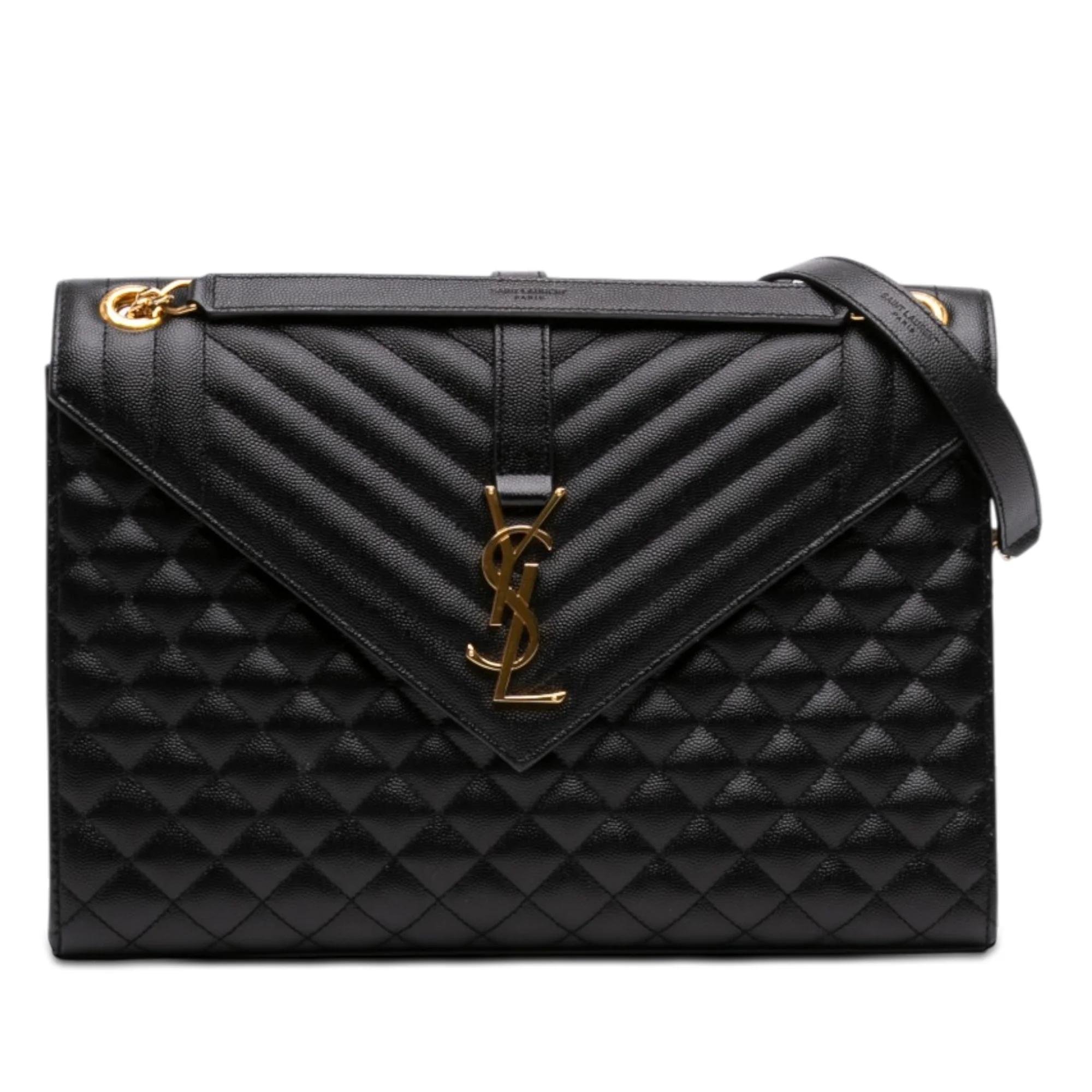 Envelope pony-style calfskin handbag