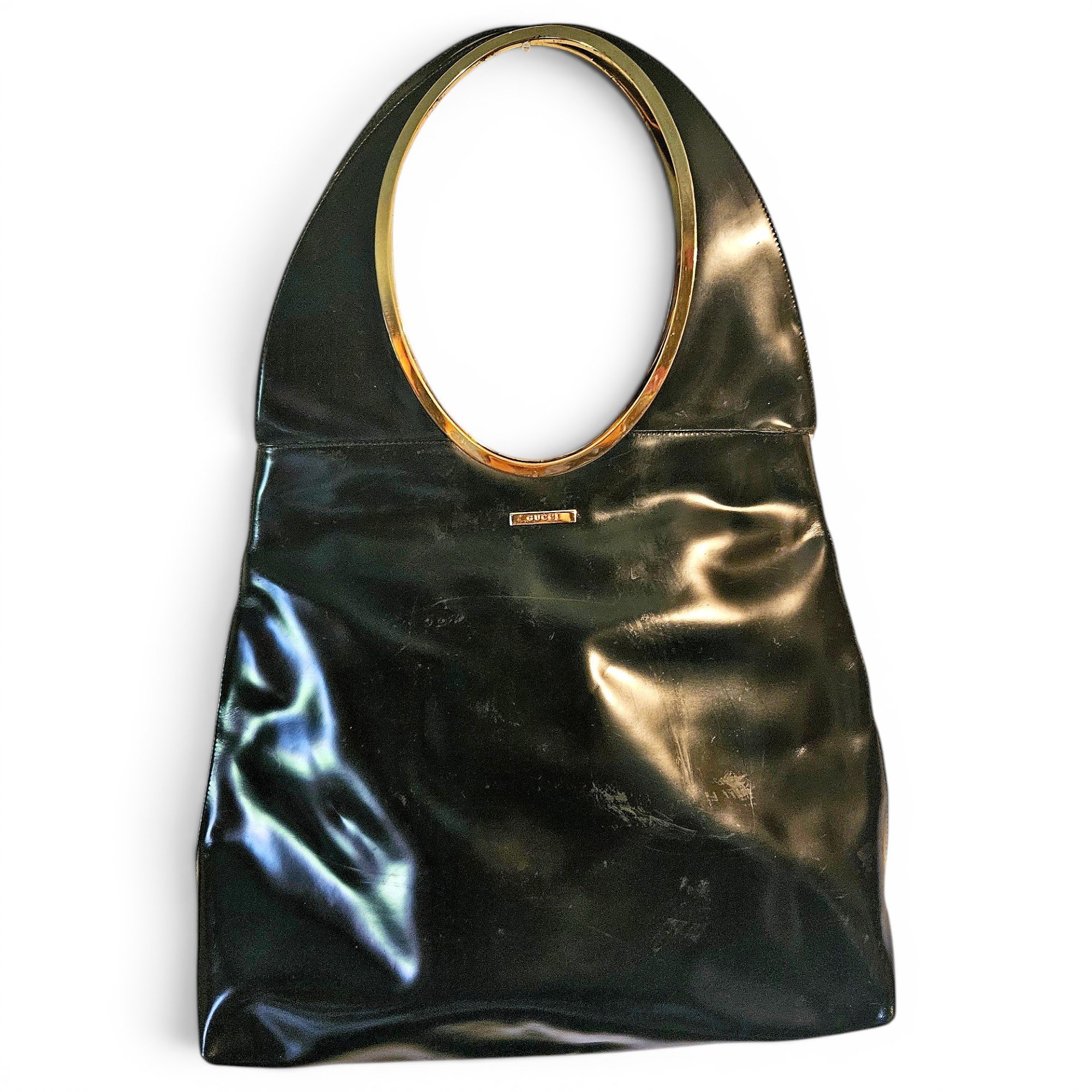 Gucci Giglio patent leather handbag