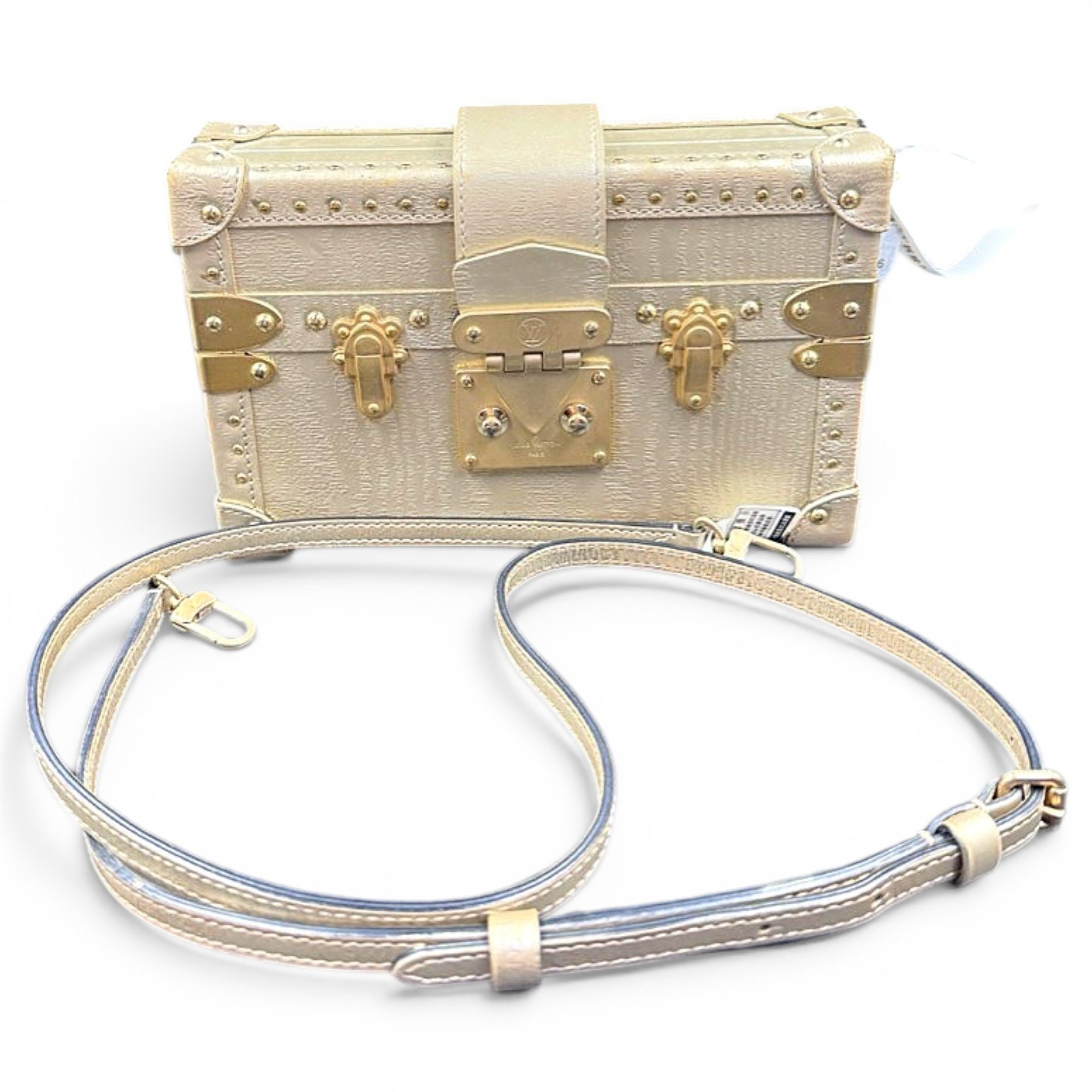 Petite Malle leather crossbody bag