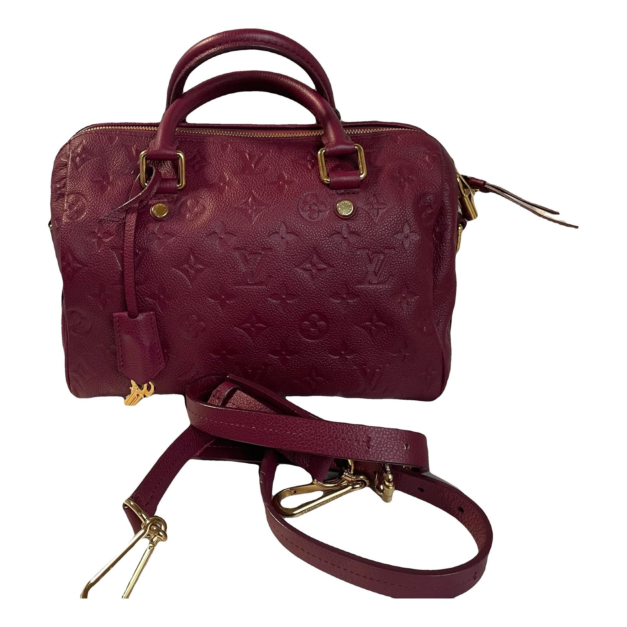 Speedy leather handbag