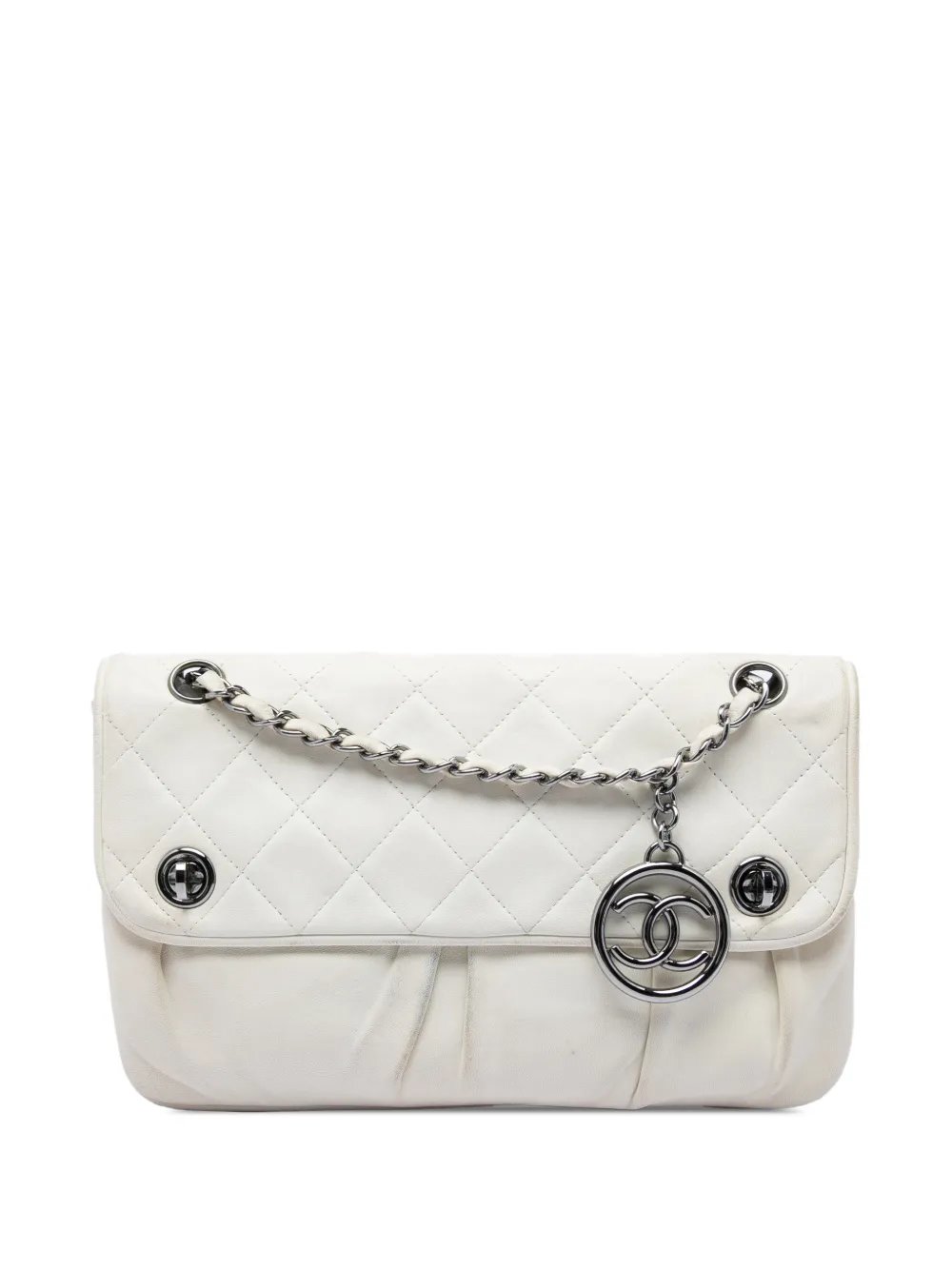 2006-2008 CC Quilted Lambskin Double Turnlock Flap shoulder bag