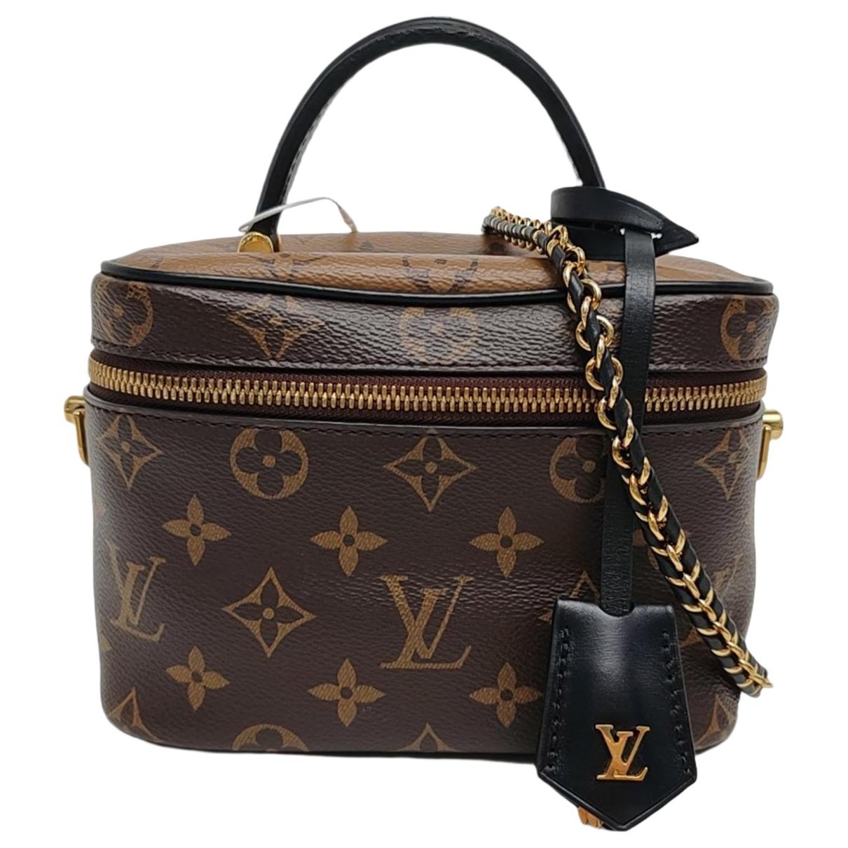 Vanity leather handbag