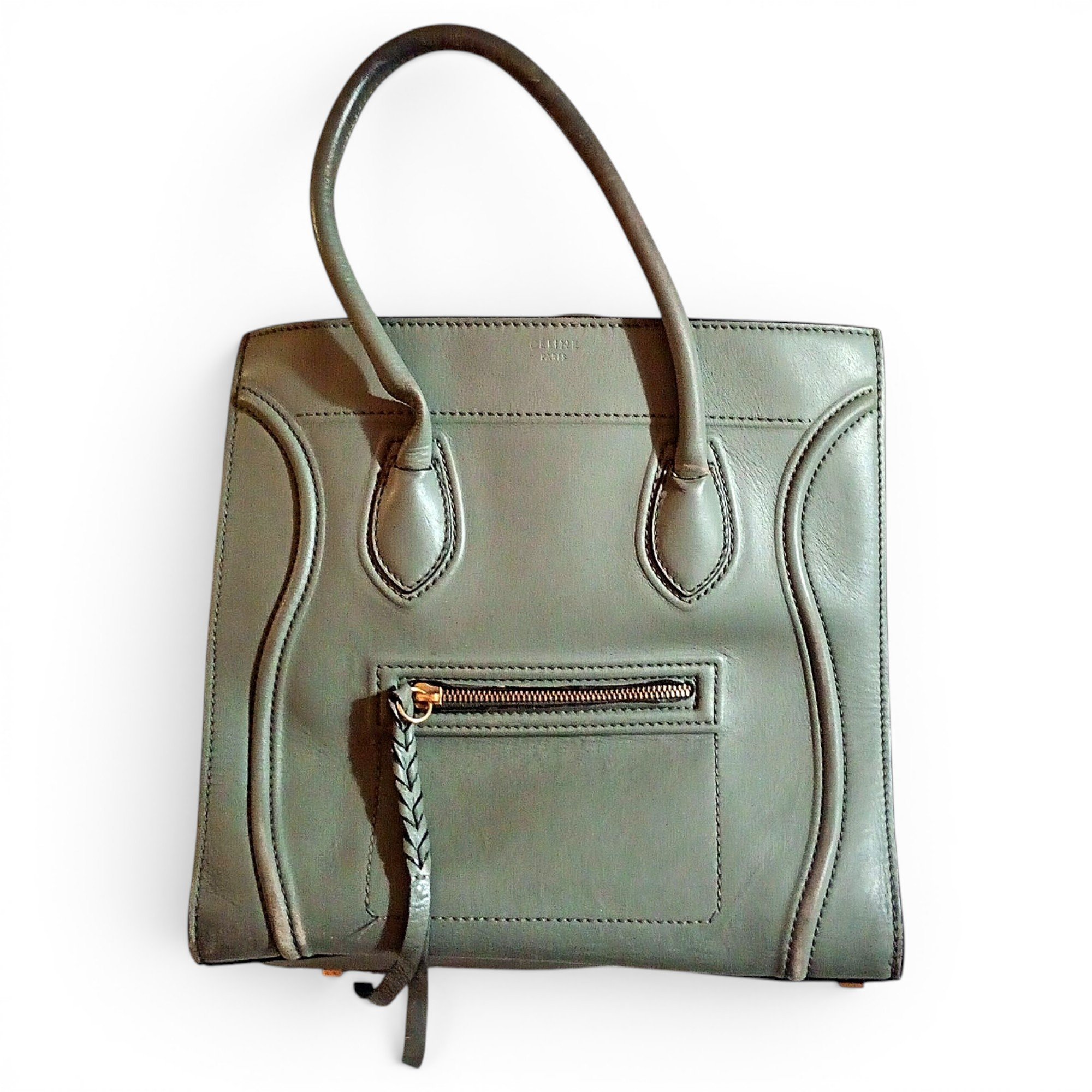 Luggage leather handbag