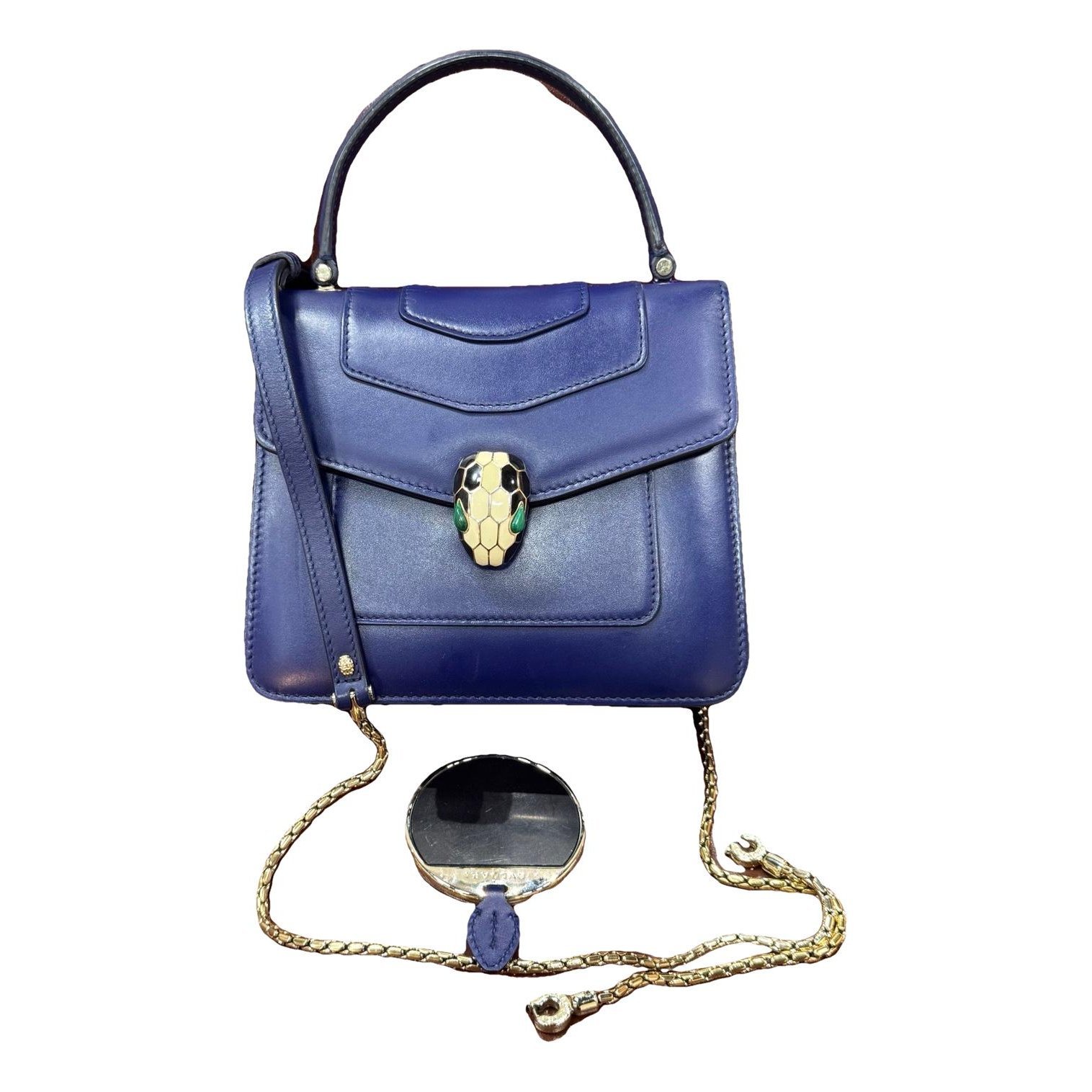 Serpenti leather handbag