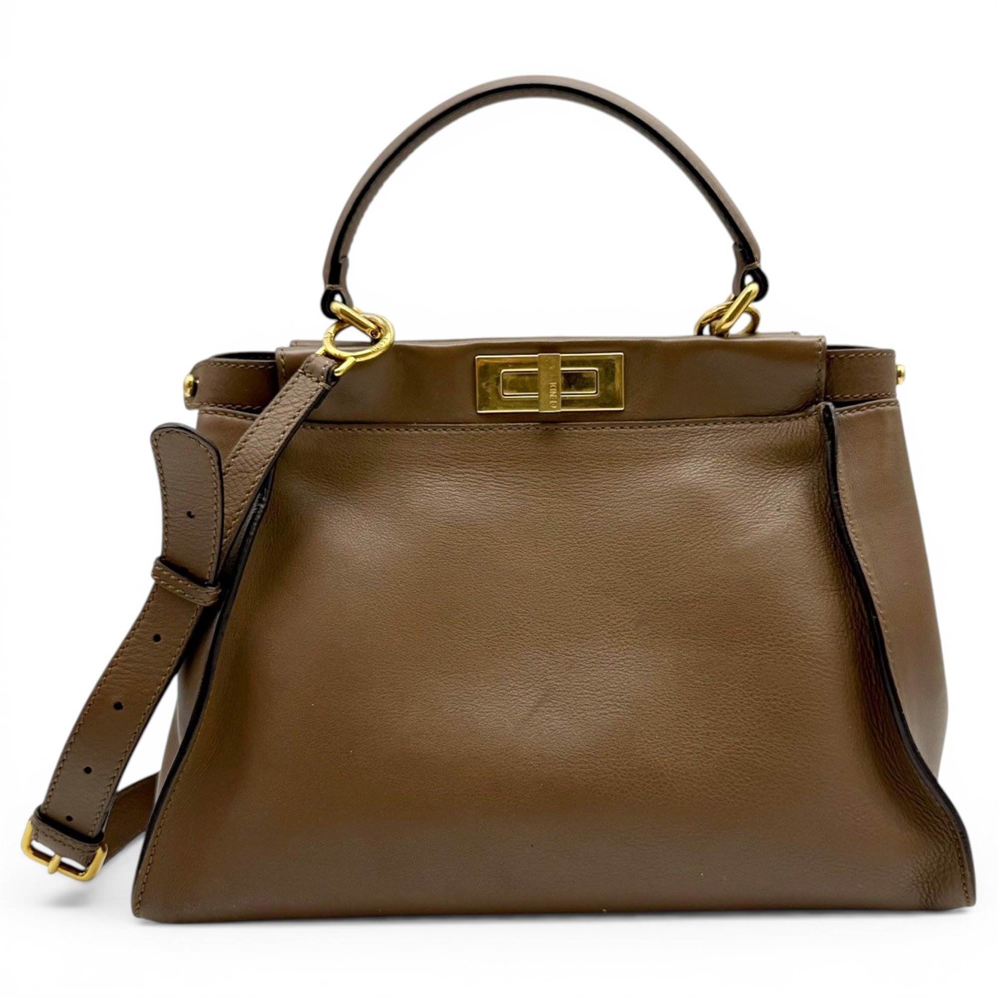 Peekaboo leather handbag