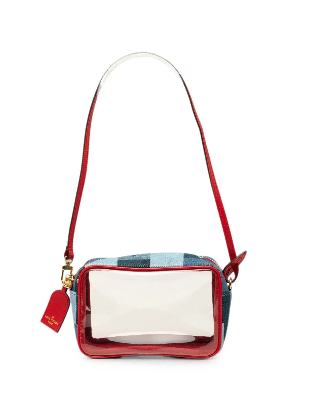 2019 Monogram Denim Patchwork Beach Pouch shoulder bag