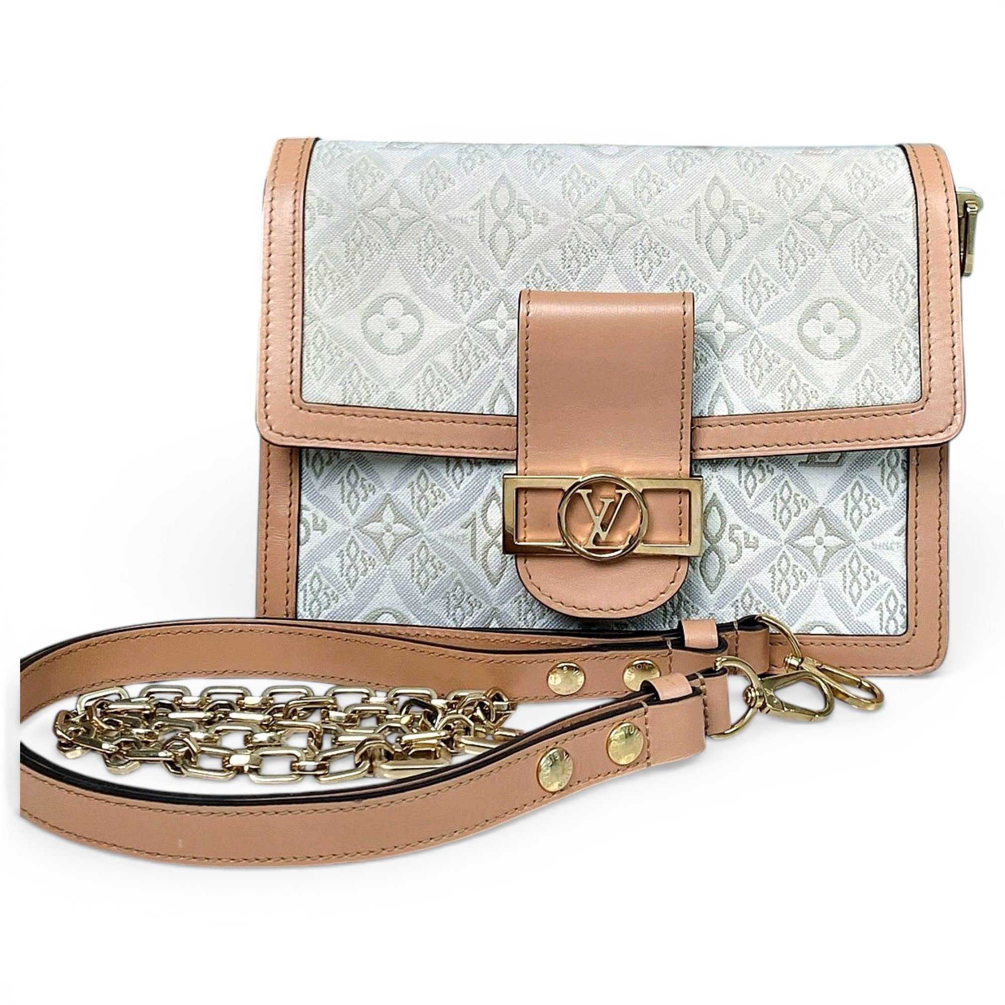 Dauphine leather handbag