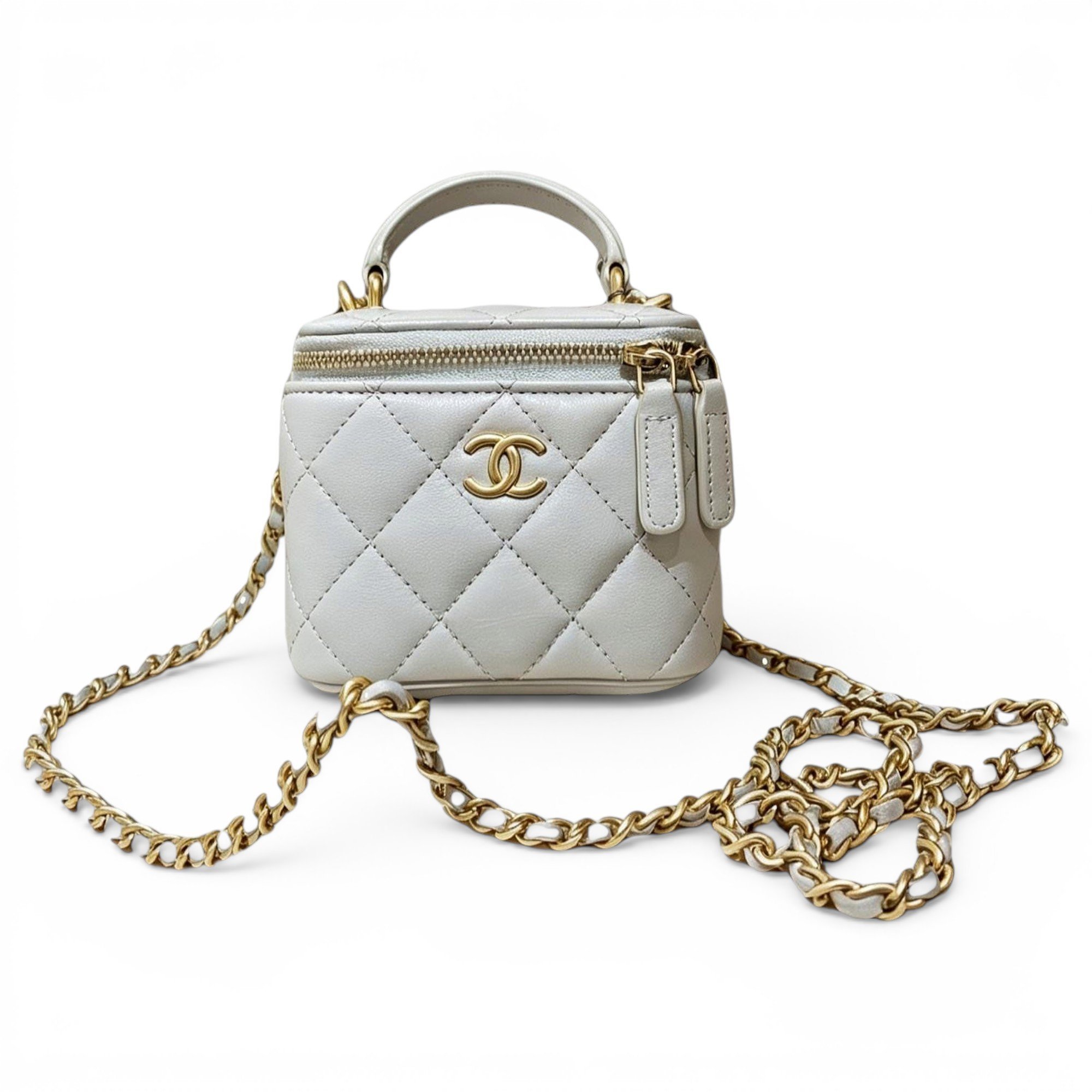 Trendy CC Vanity leather handbag
