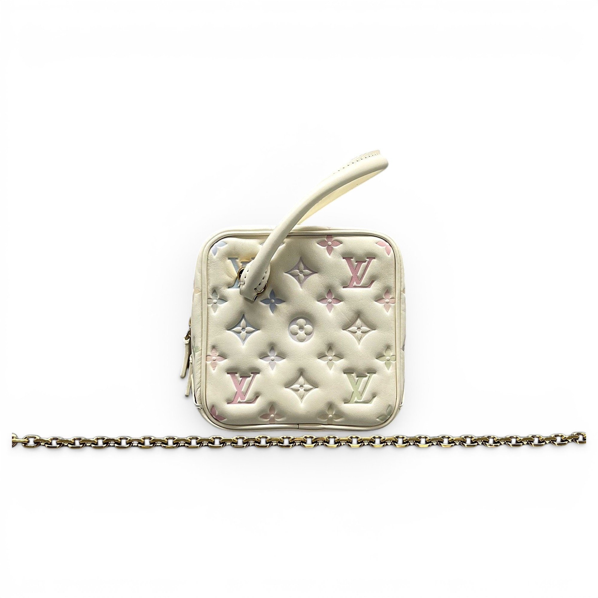 Square bag leather mini bag