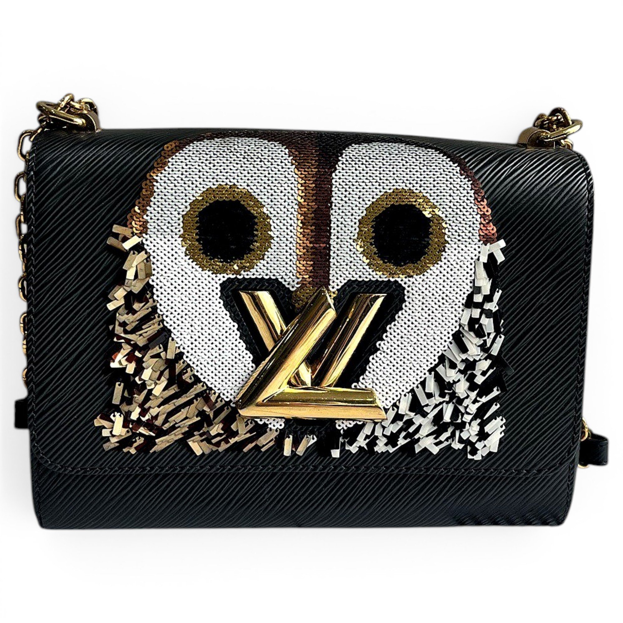 Twist leather crossbody bag
