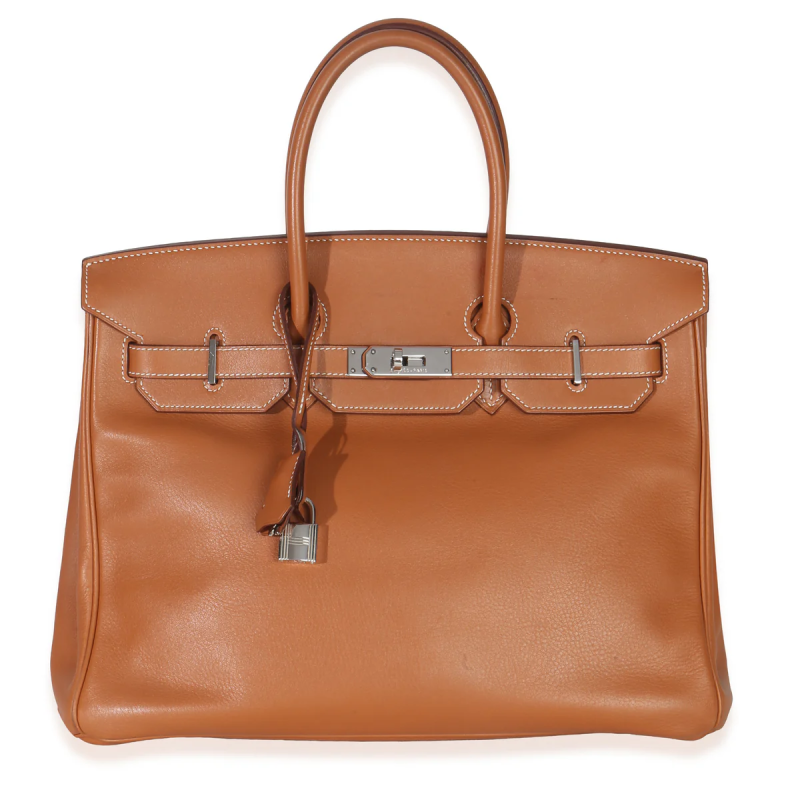 Gold Swift Birkin 35 Palladium Hardware, 2006