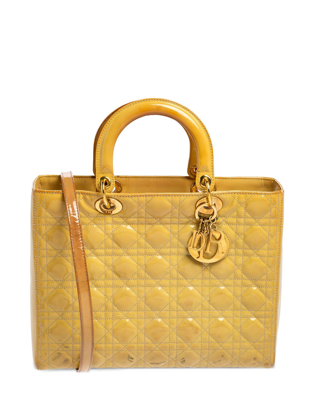Lady Dior quilted leather tote bag