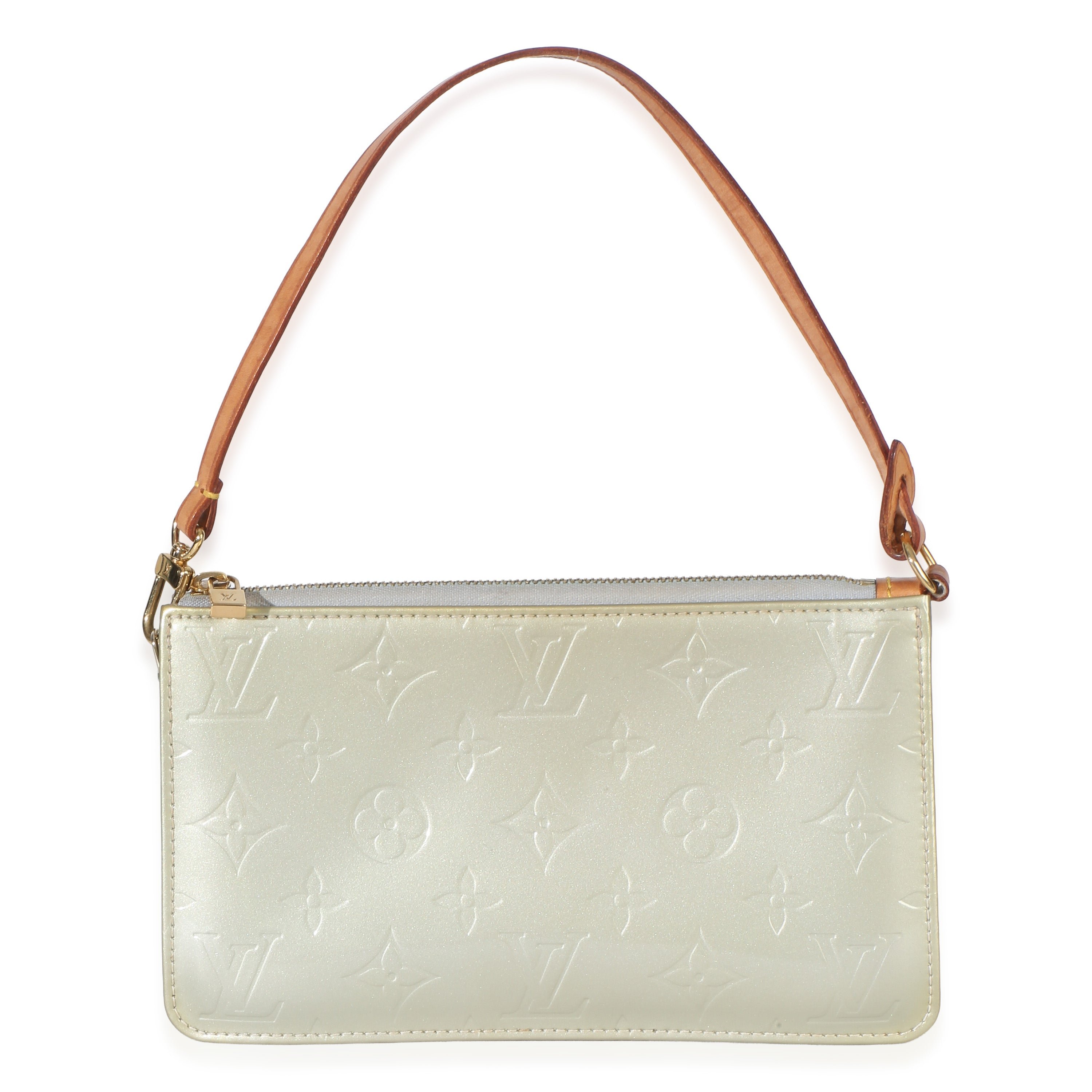 Greige Vernis Monogram Lexington Pochette