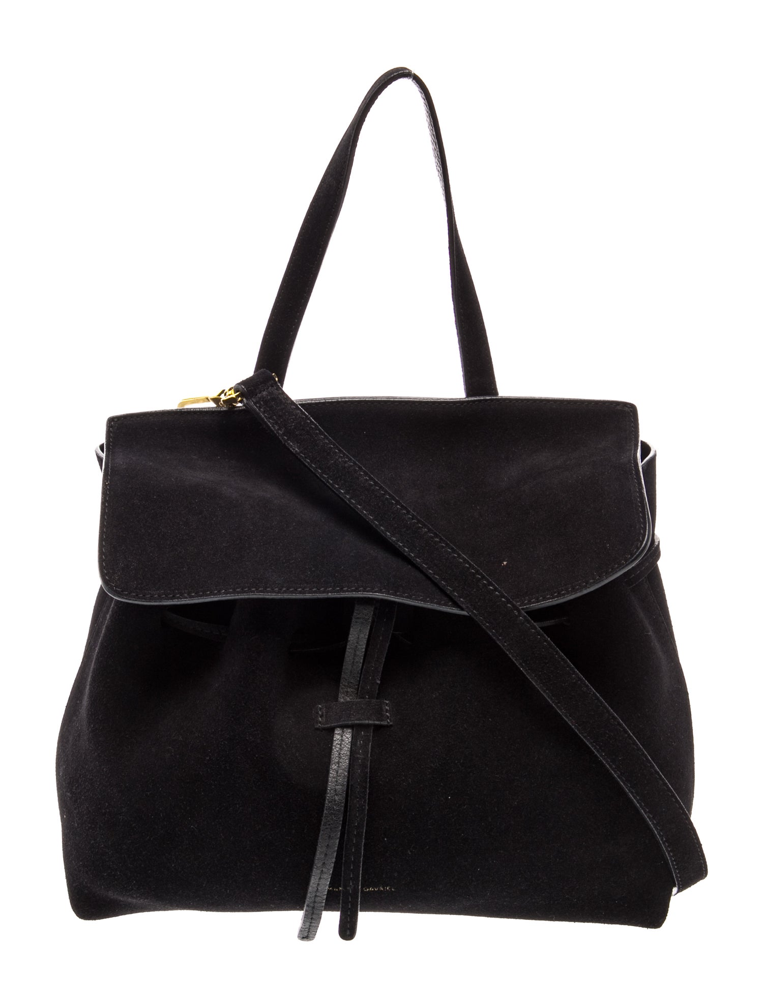 Suede Top Handle Bag