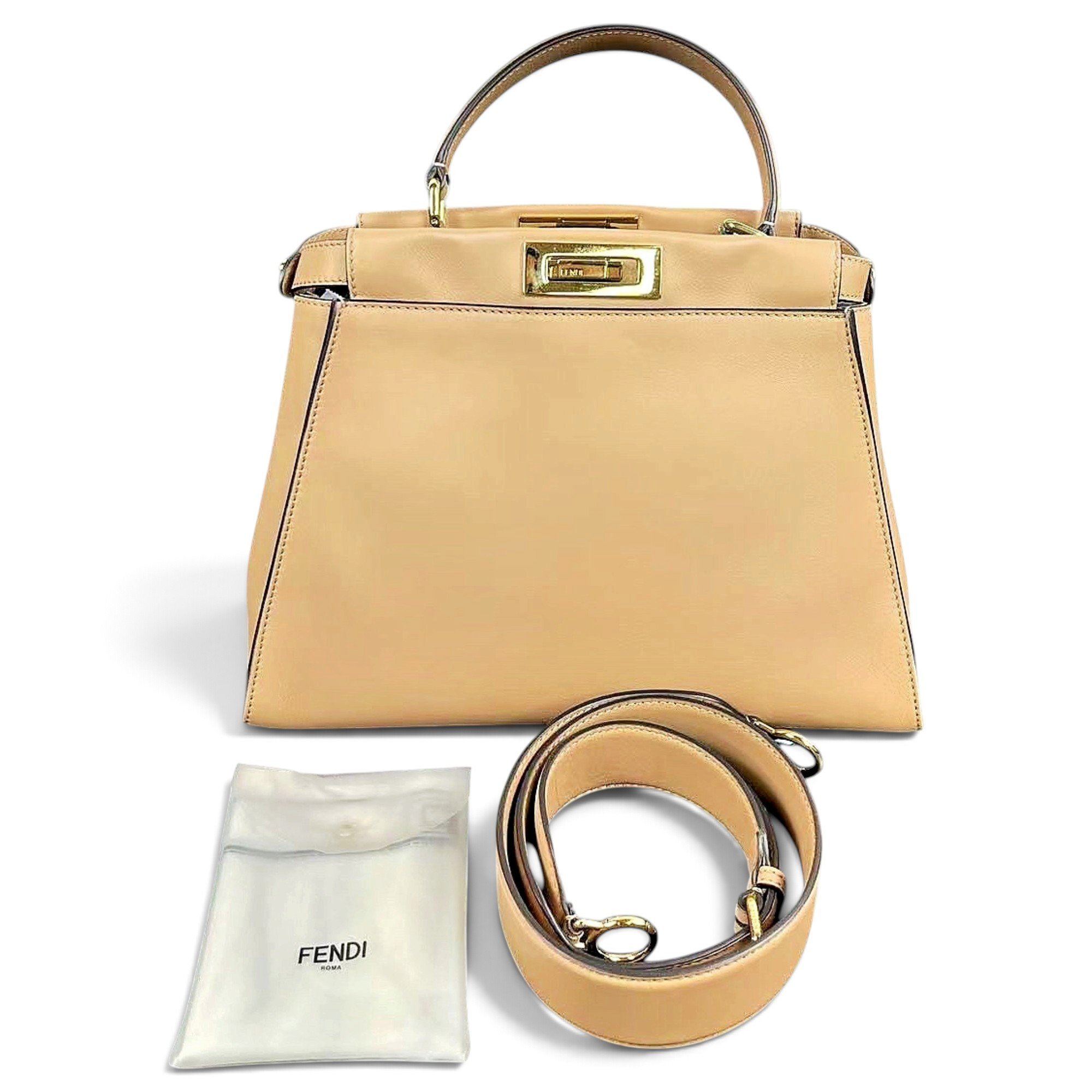 Peekaboo leather handbag