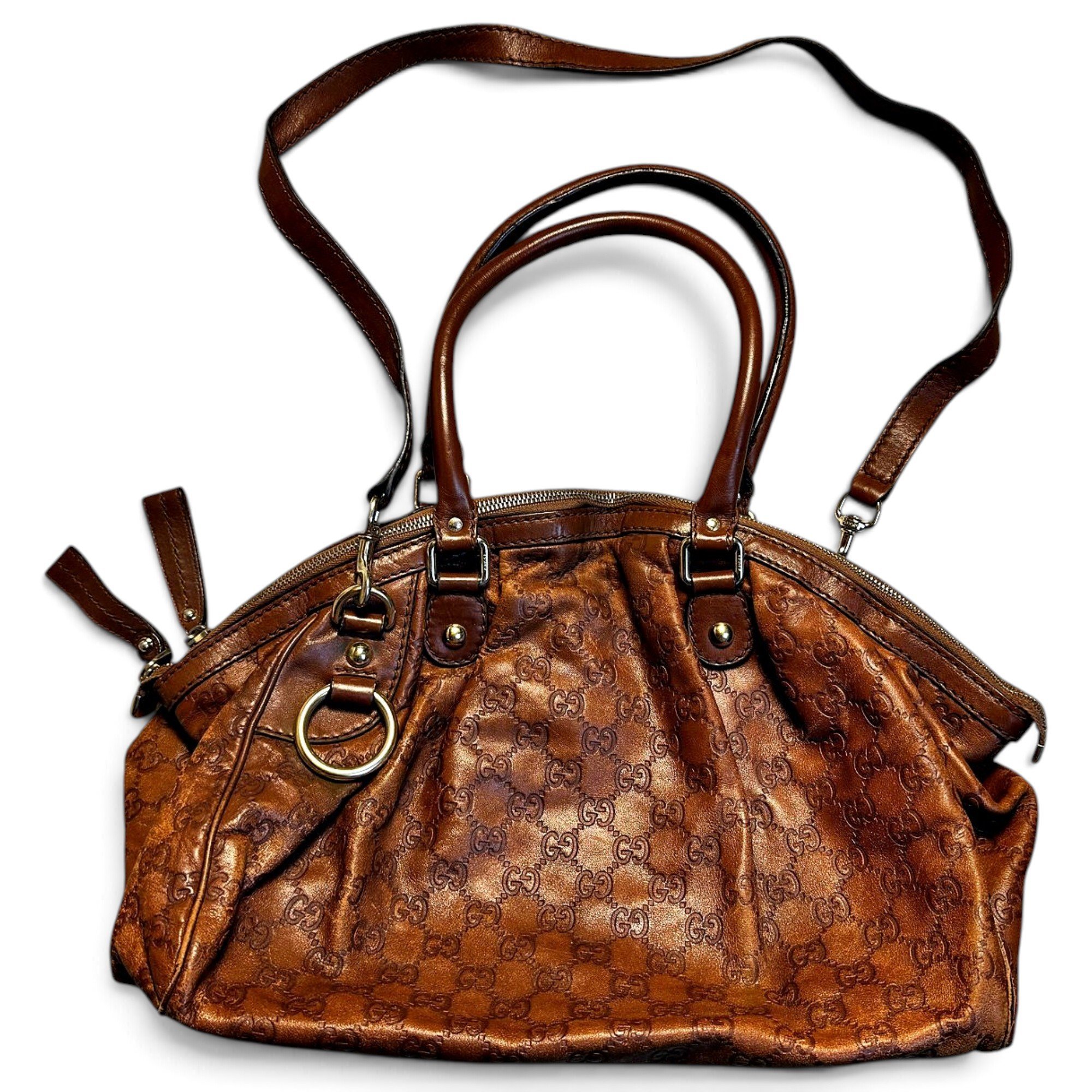 Sukey leather satchel