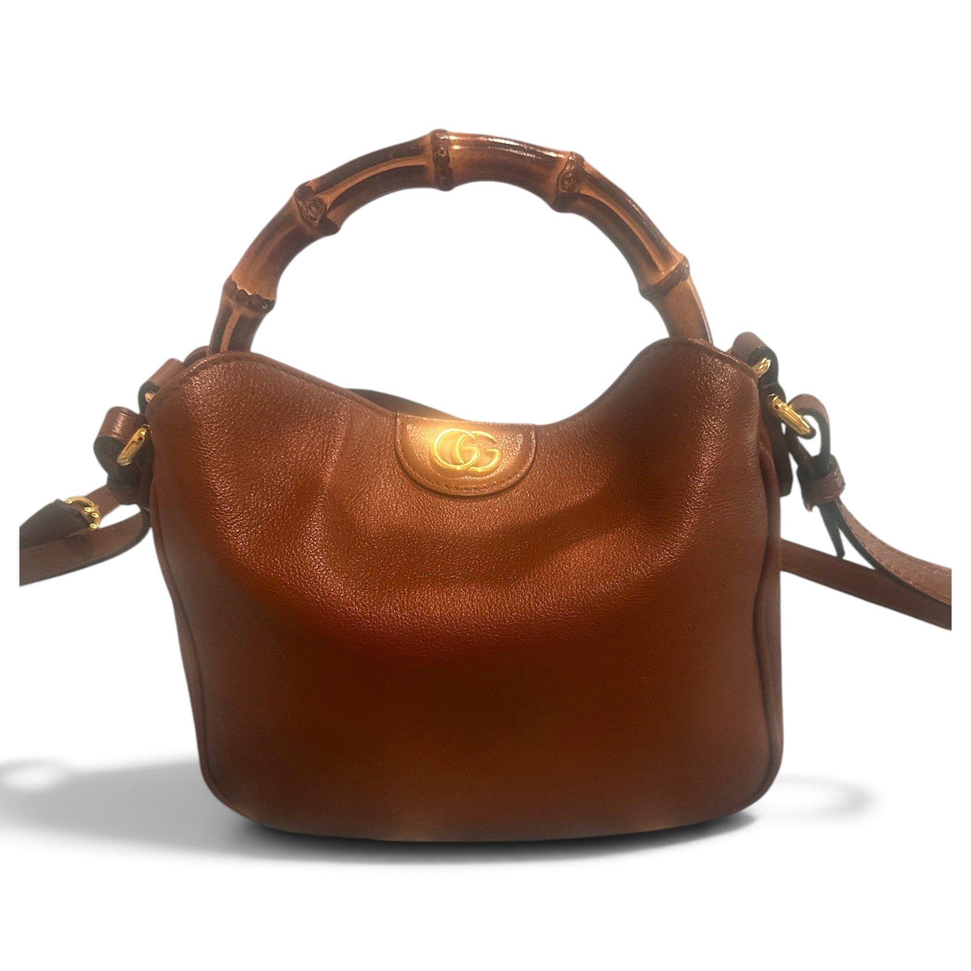 Bamboo leather handbag