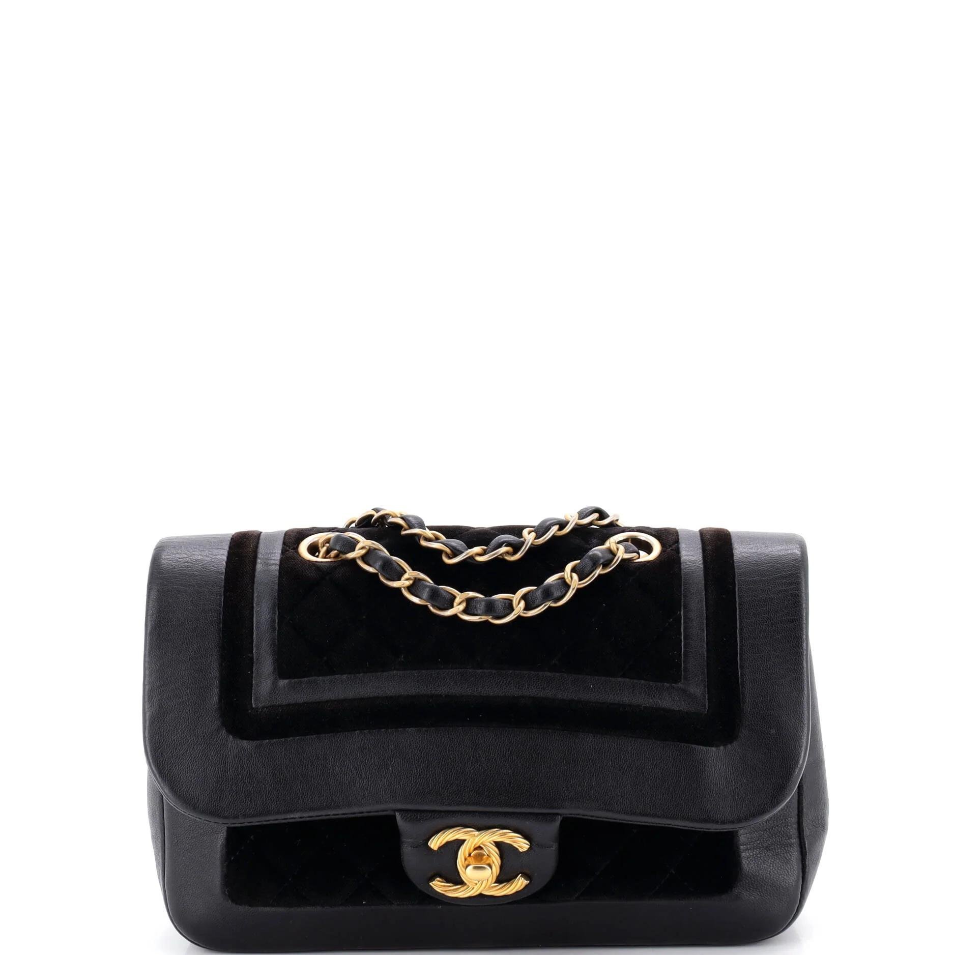 Velvet handbag