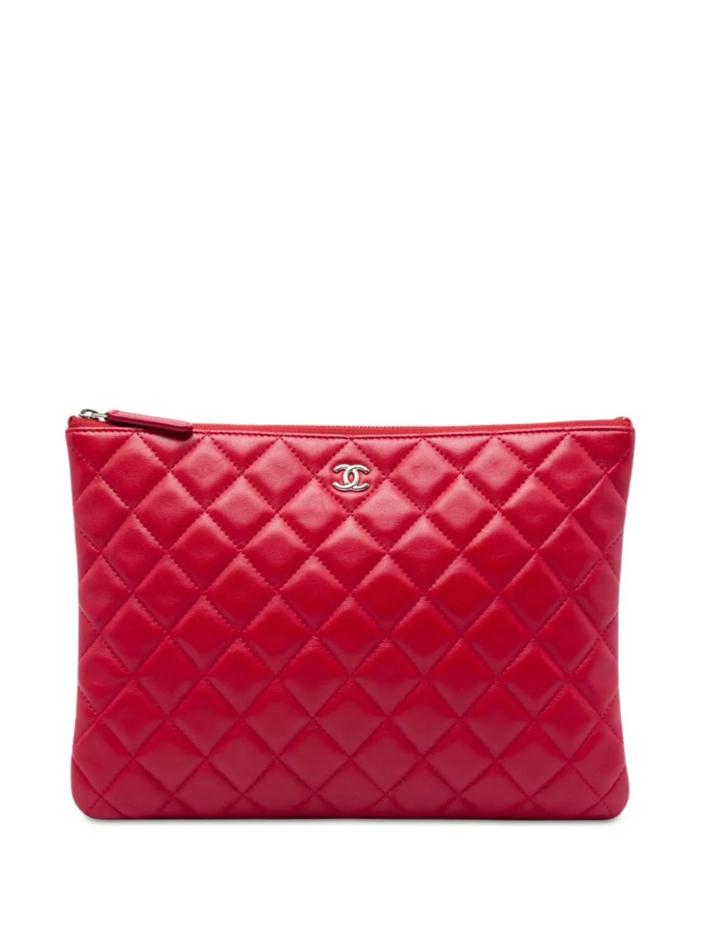 2016-2017 Medium Quilted Lambskin O Case clutch bag