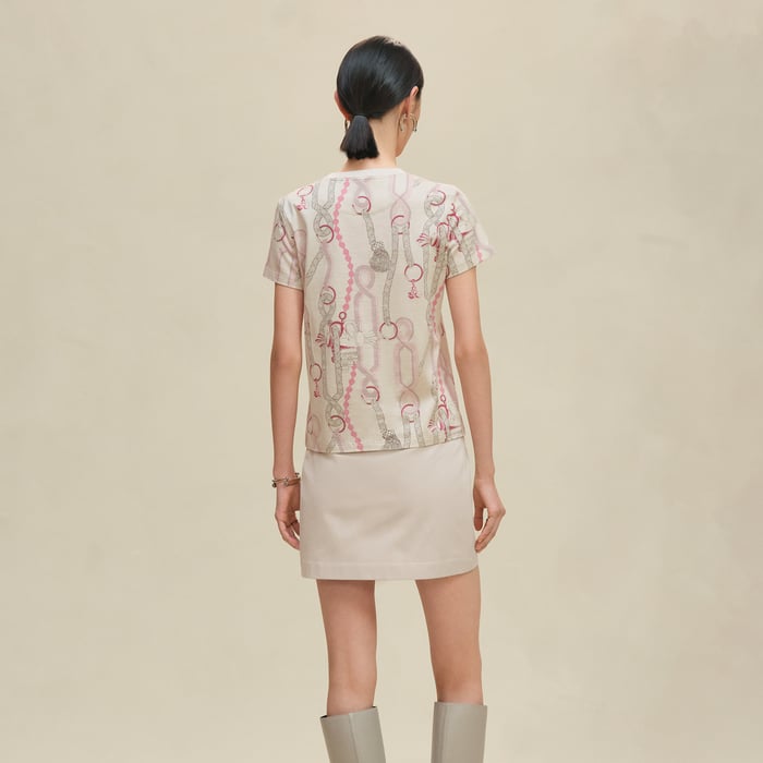 Beige Avoine "Palefroi Remix" Straight T-shirt