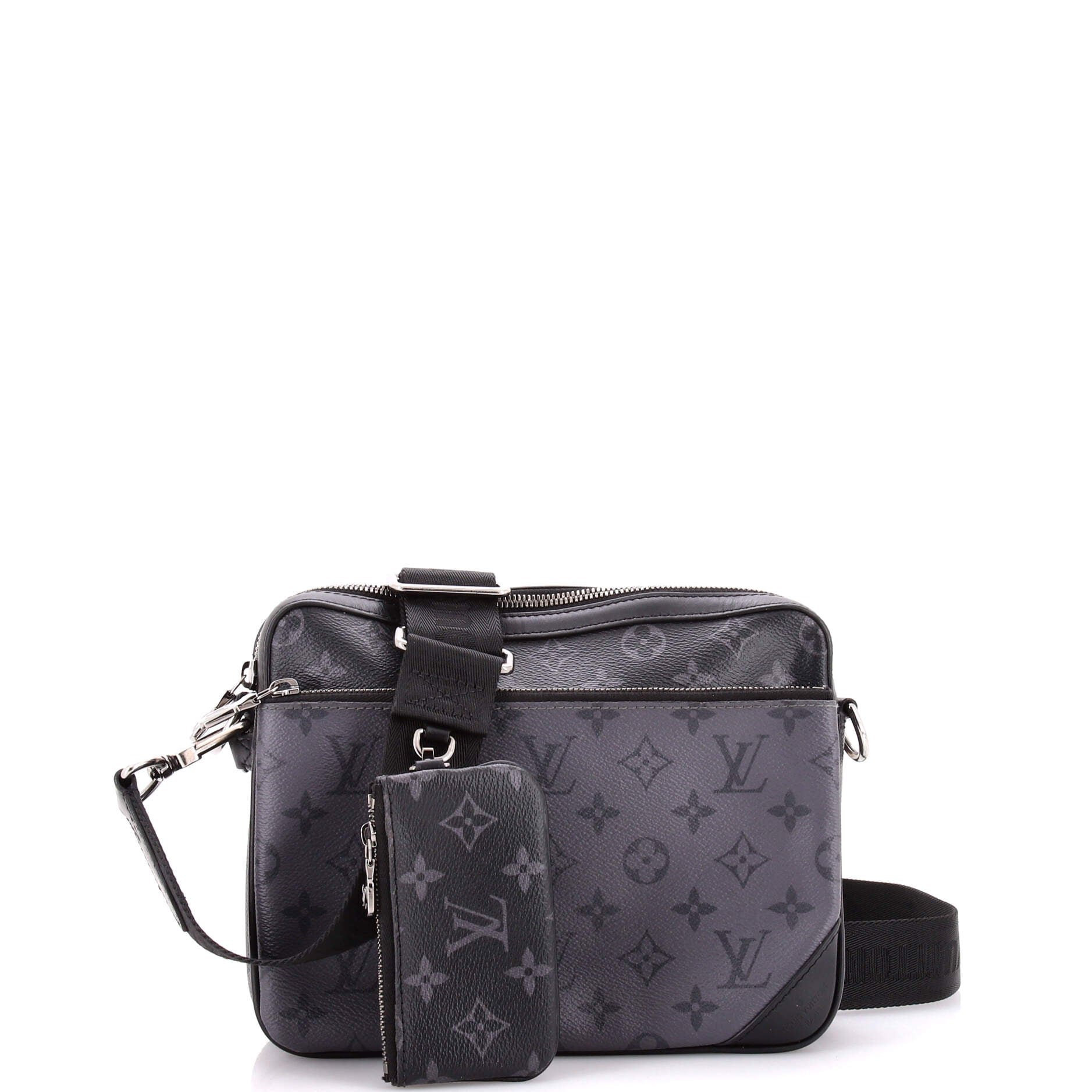 Trio Messenger Bag Reverse Monogram Eclipse Canvas
