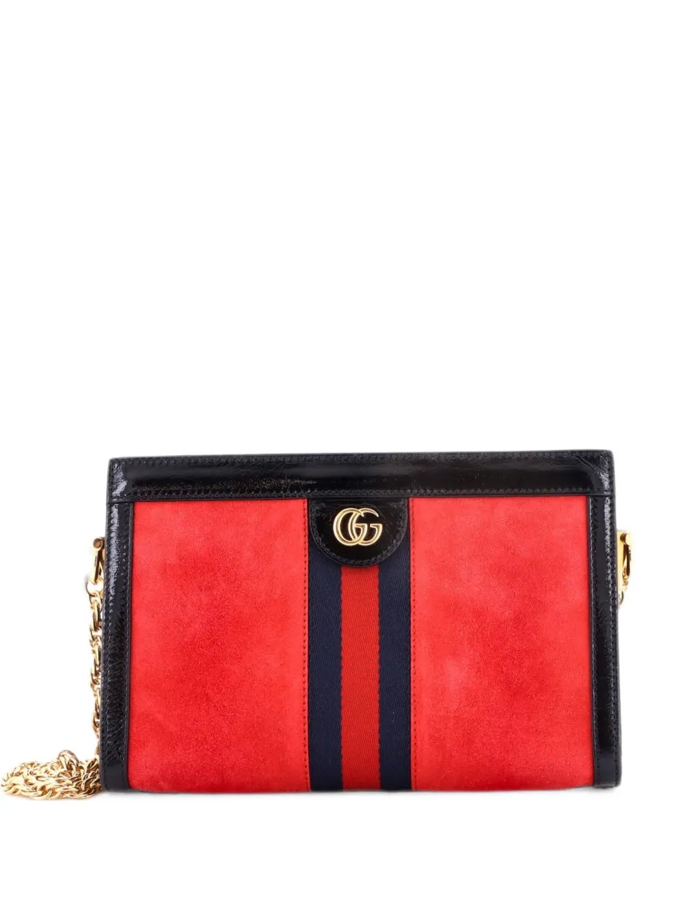 Ophidia Chain Shoulder Bag Suede Medium crossbody bag