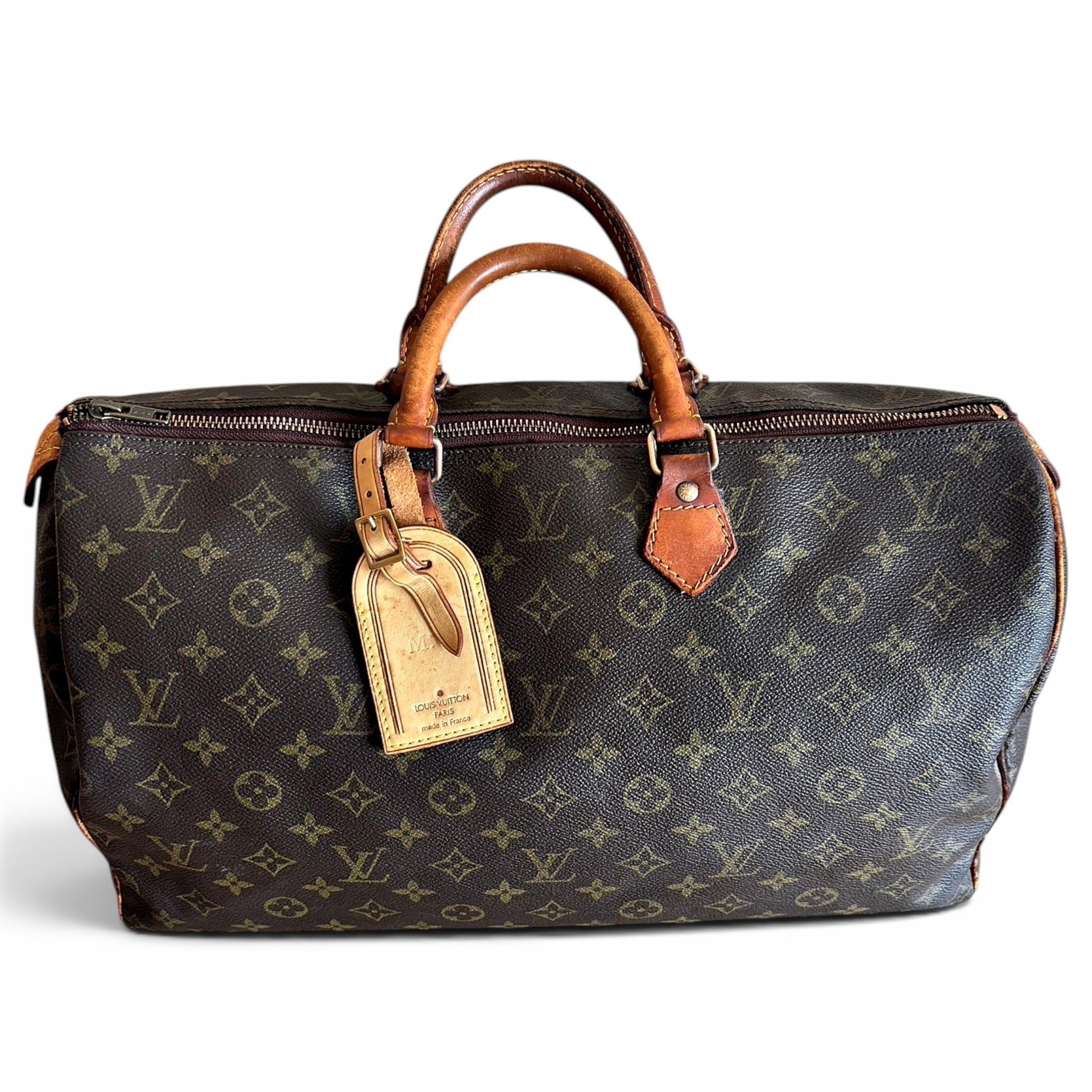 Speedy leather handbag