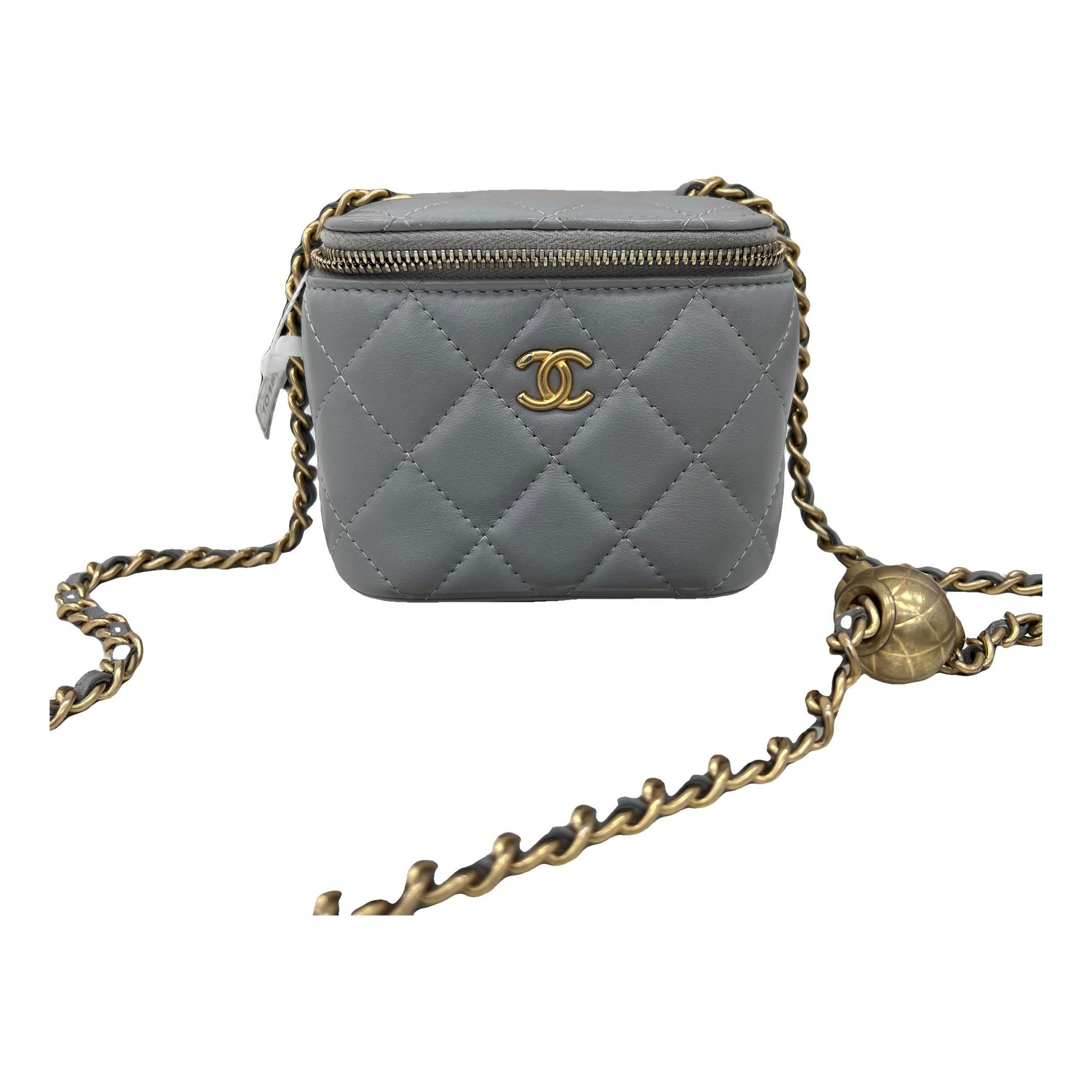 Vanity leather handbag