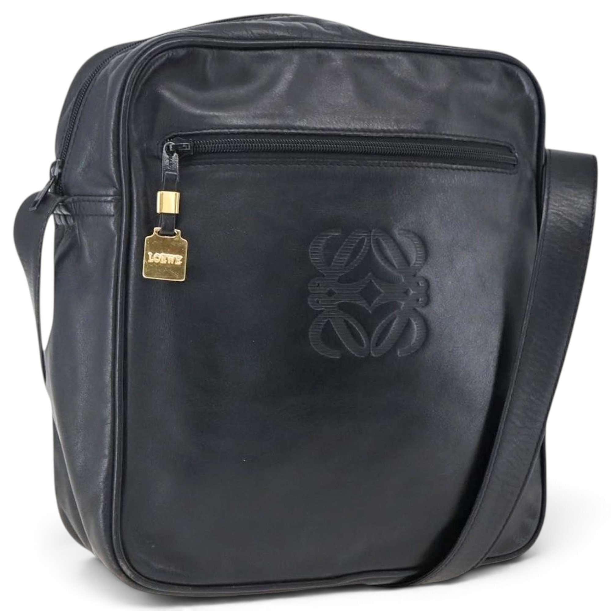 Anagram leather handbag