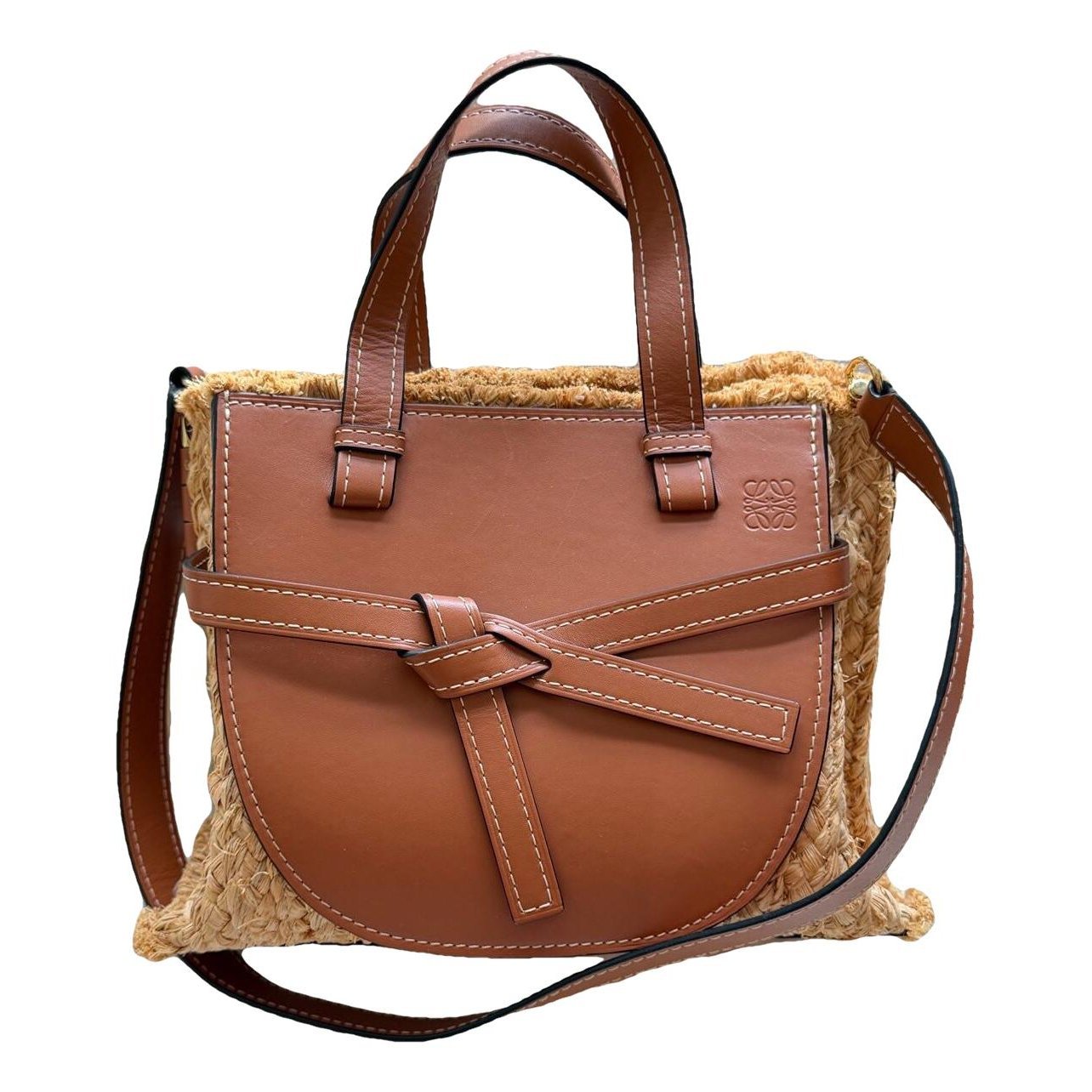 Gate Top Handle leather handbag