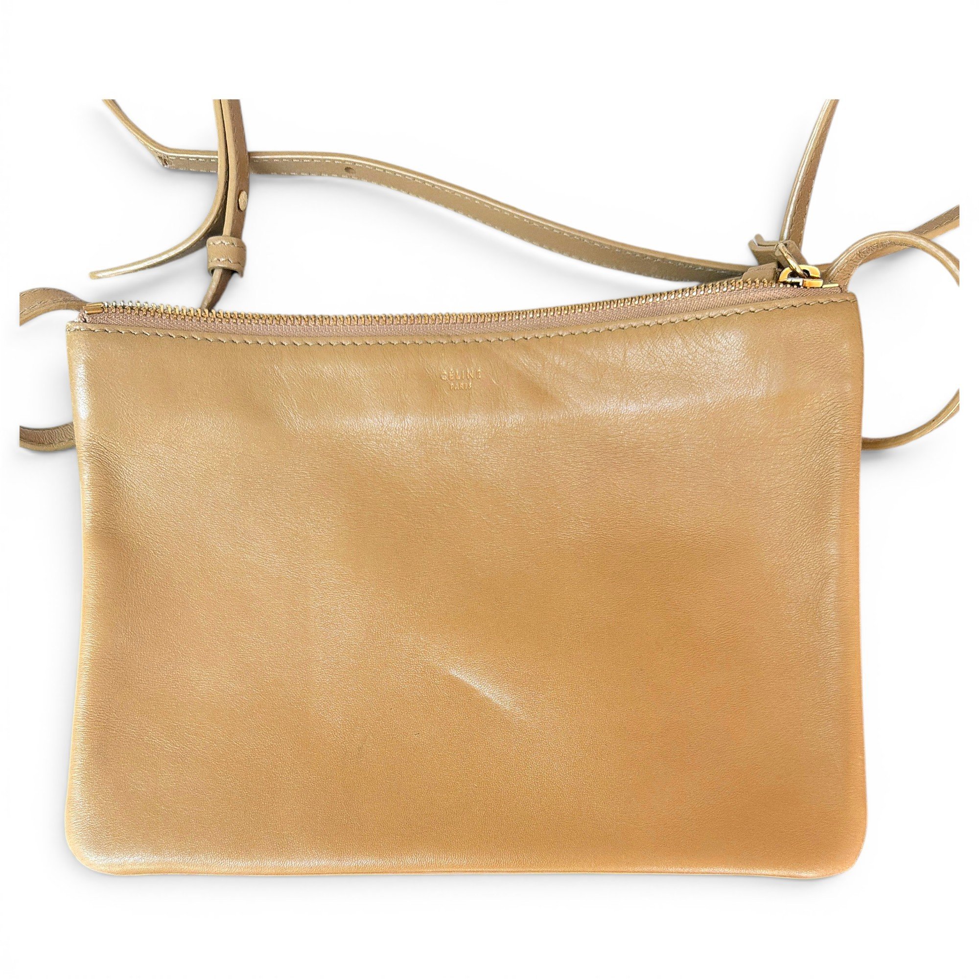 Trio leather crossbody bag