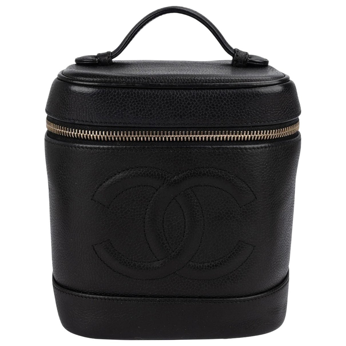Leather vanity case