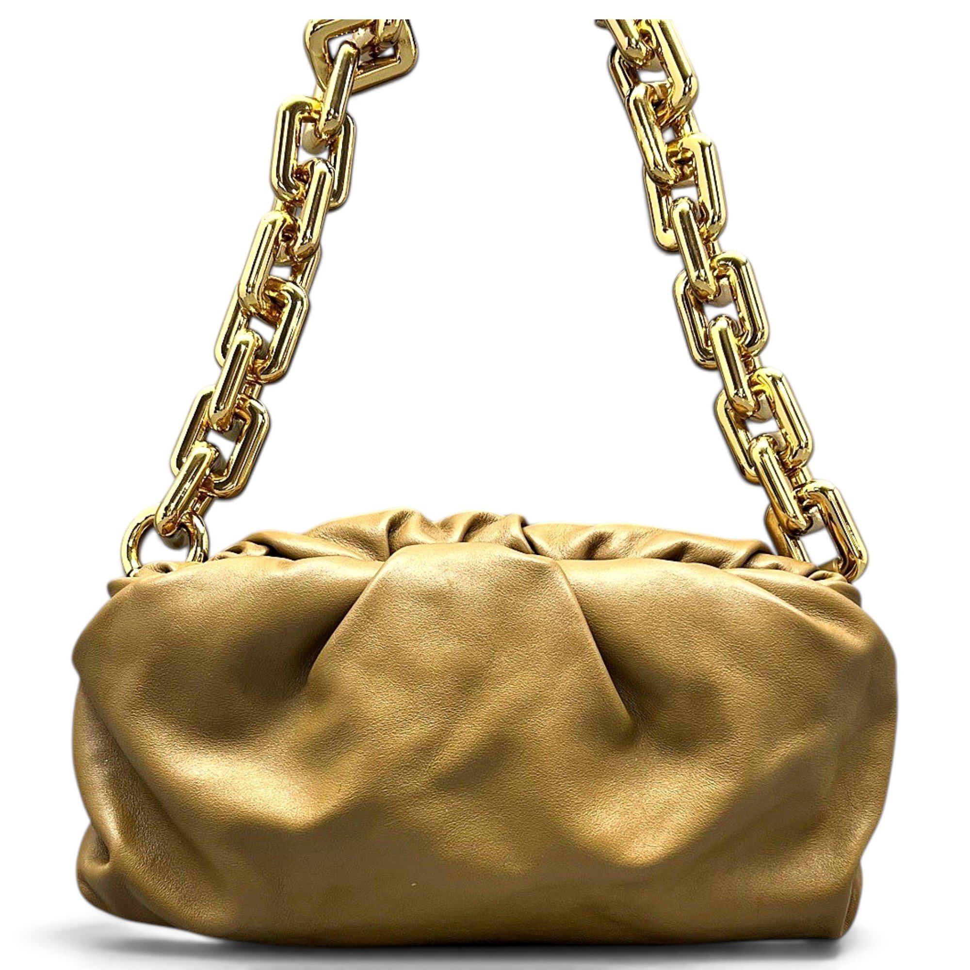 Chain Pouch leather handbag