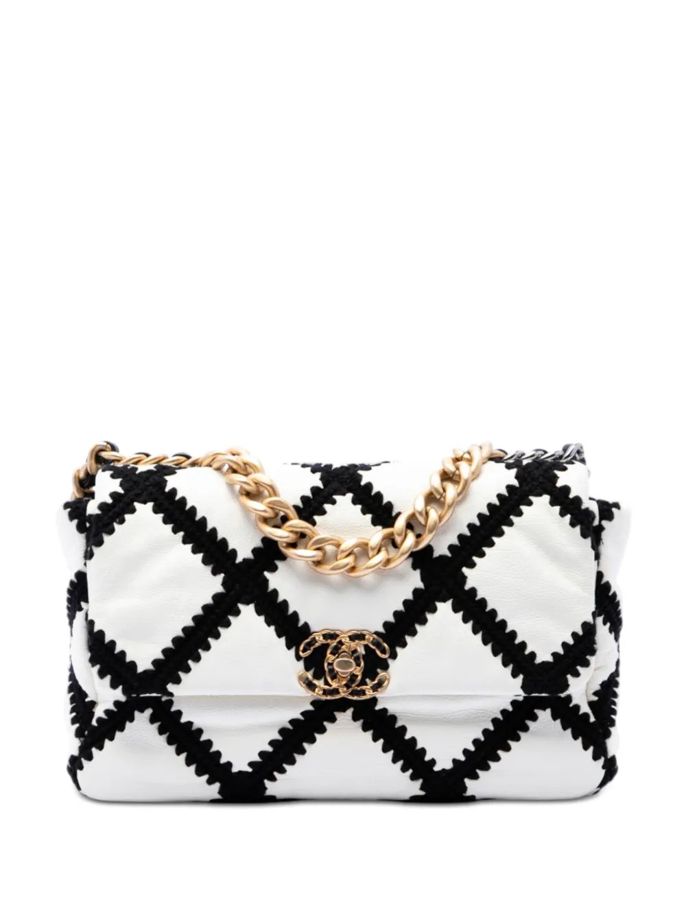 2020 Large Crochet Calfskin 19 Flap satchel