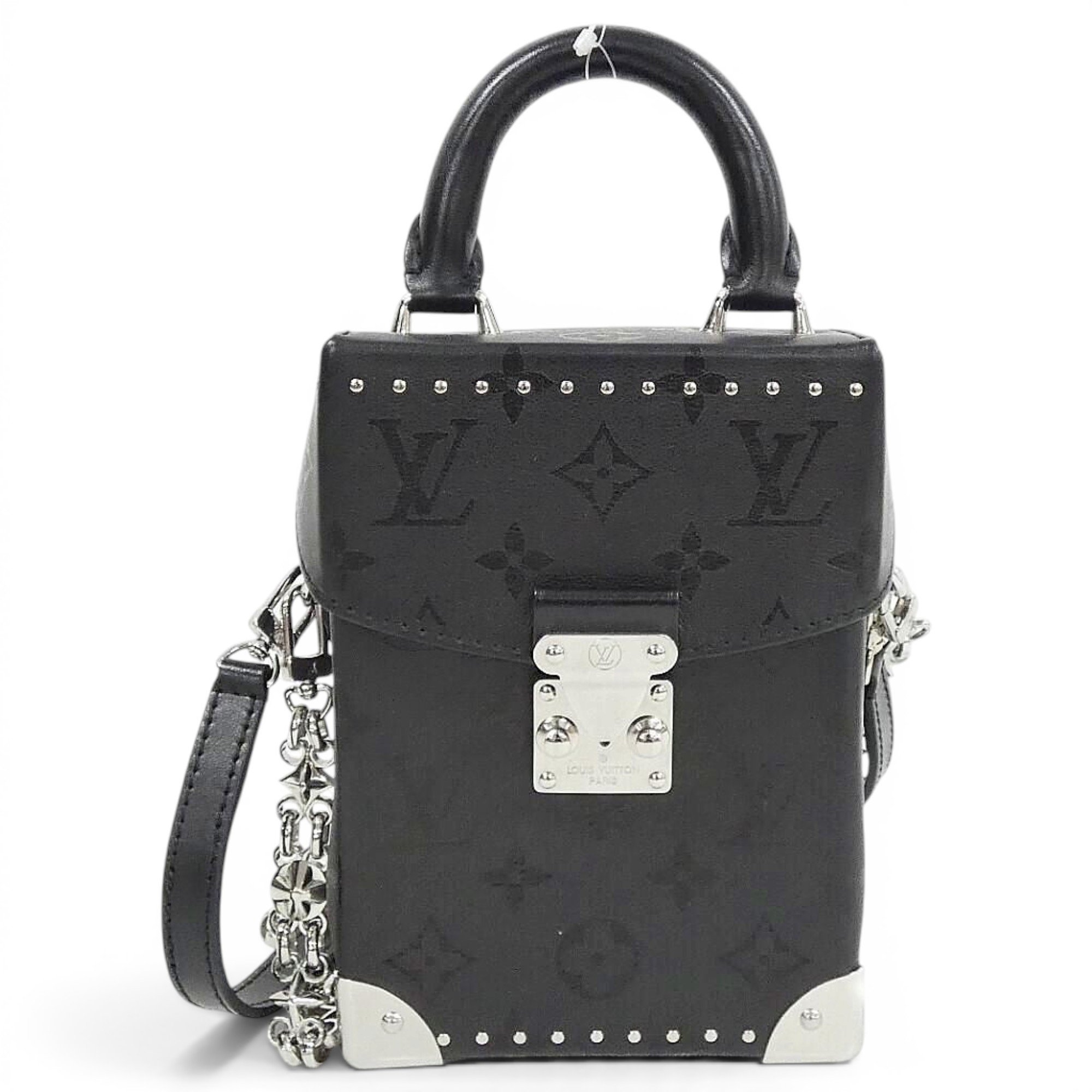Camera Box leather handbag
