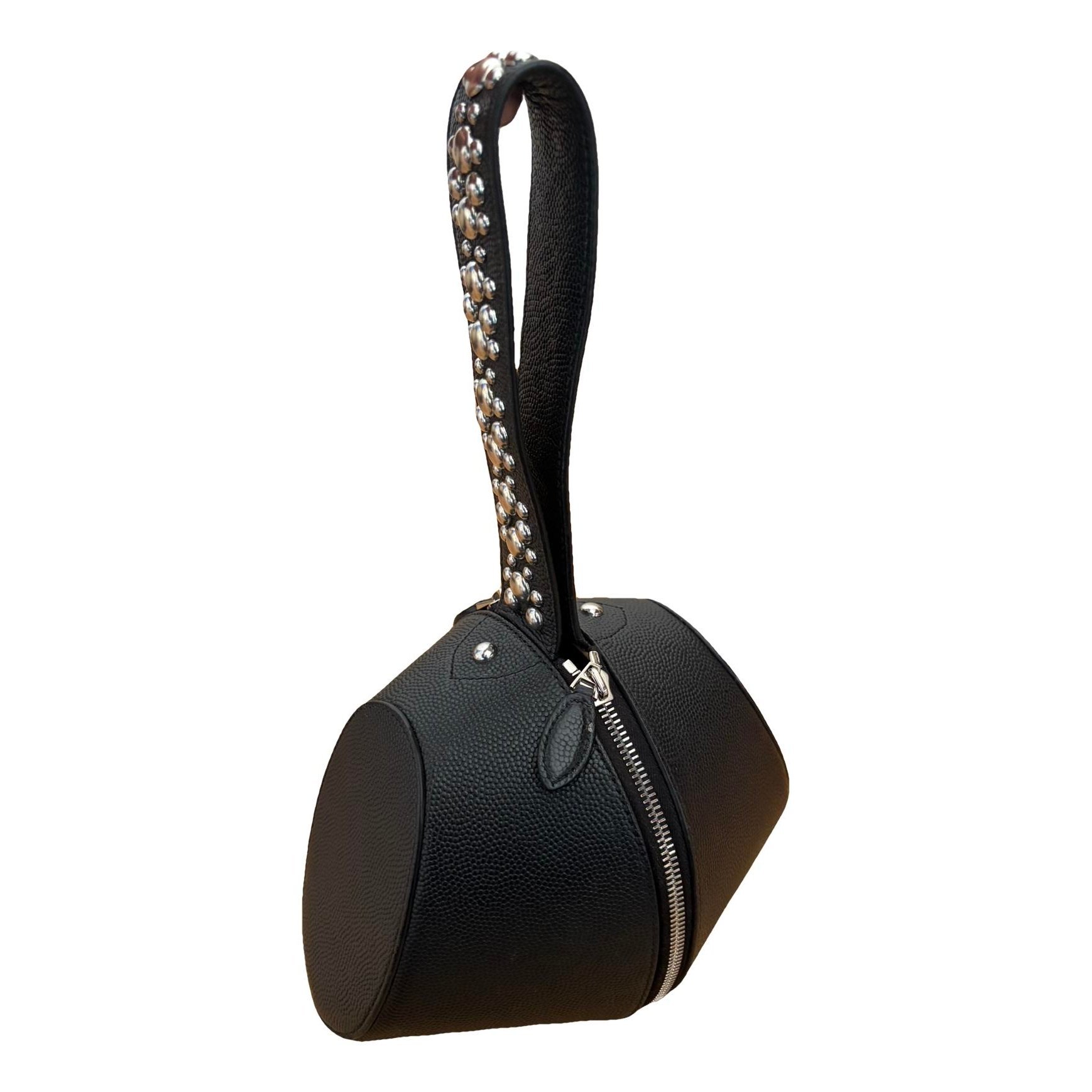 Leather clutch bag