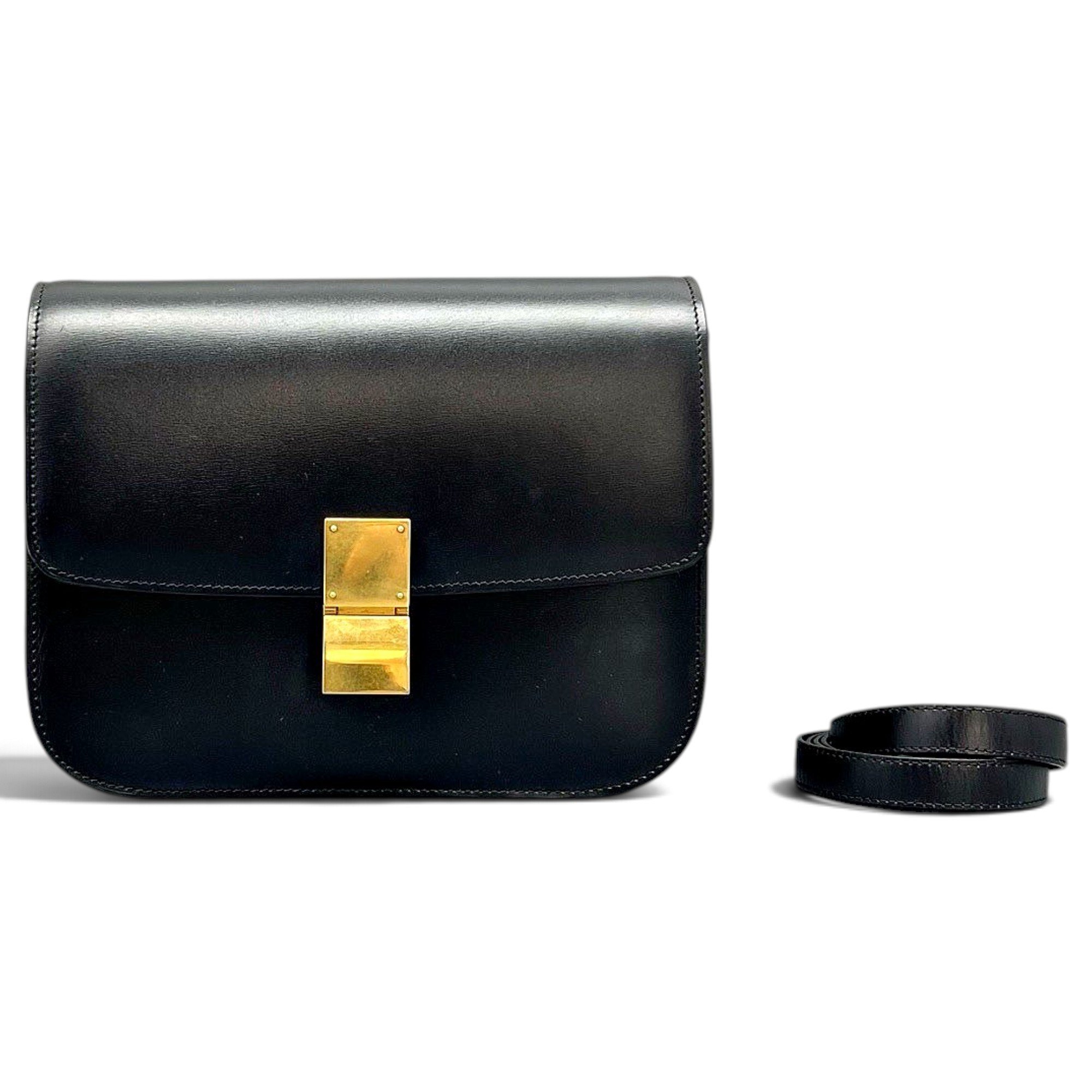 Classic leather crossbody bag