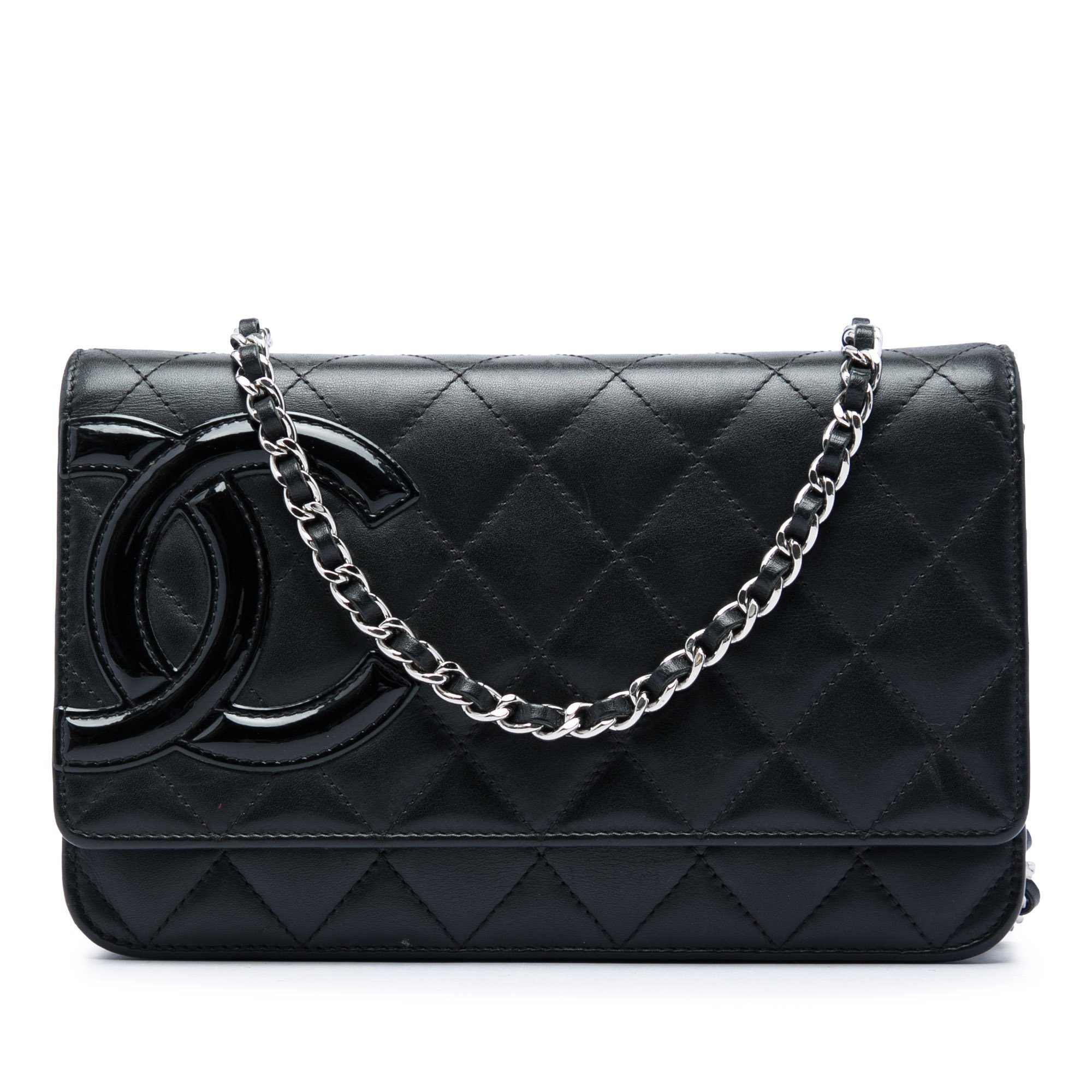Wallet On Chain leather handbag