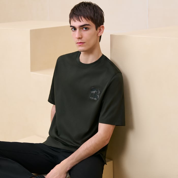 Kaki "Metallerie Au Carre" T-shirt