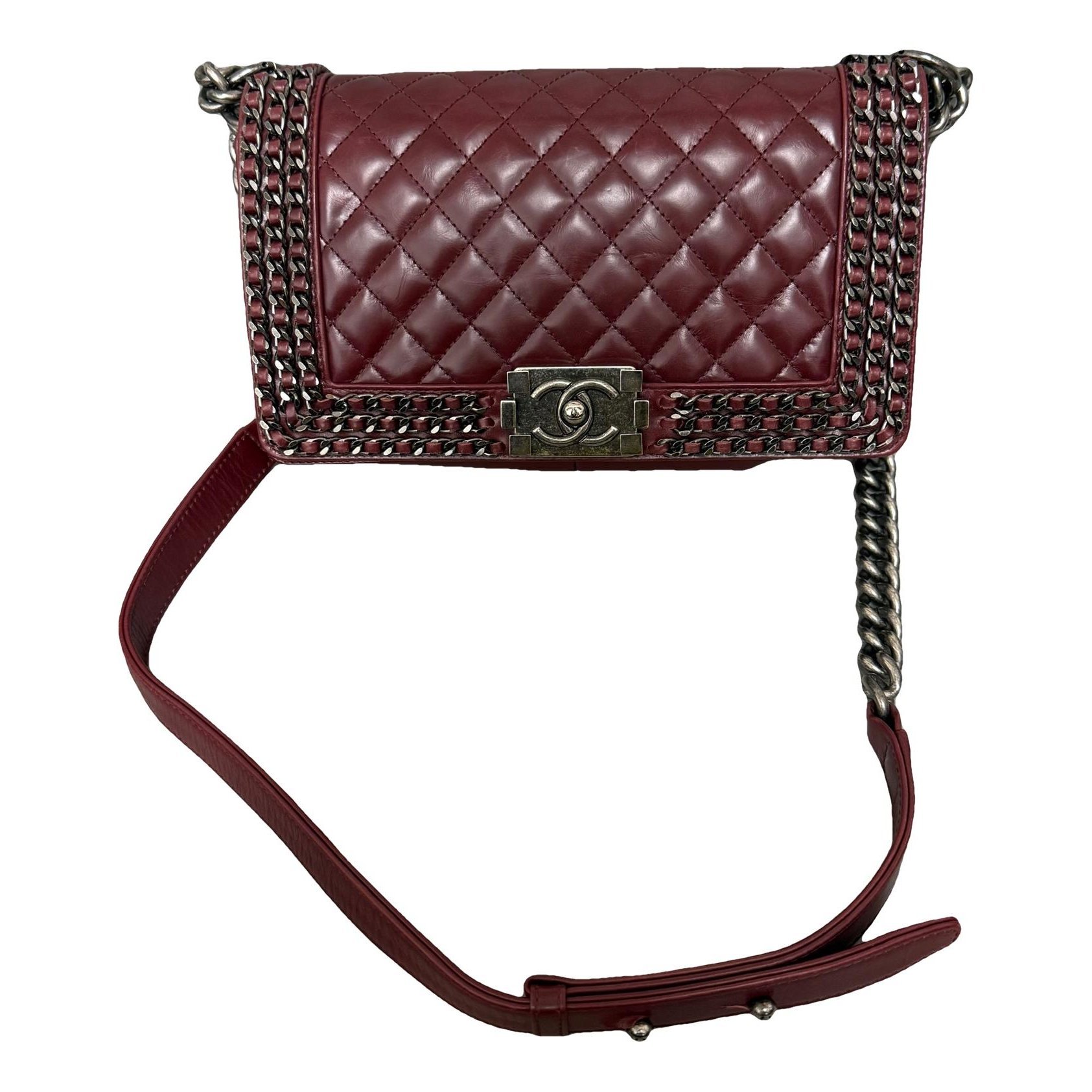 Boy leather crossbody bag