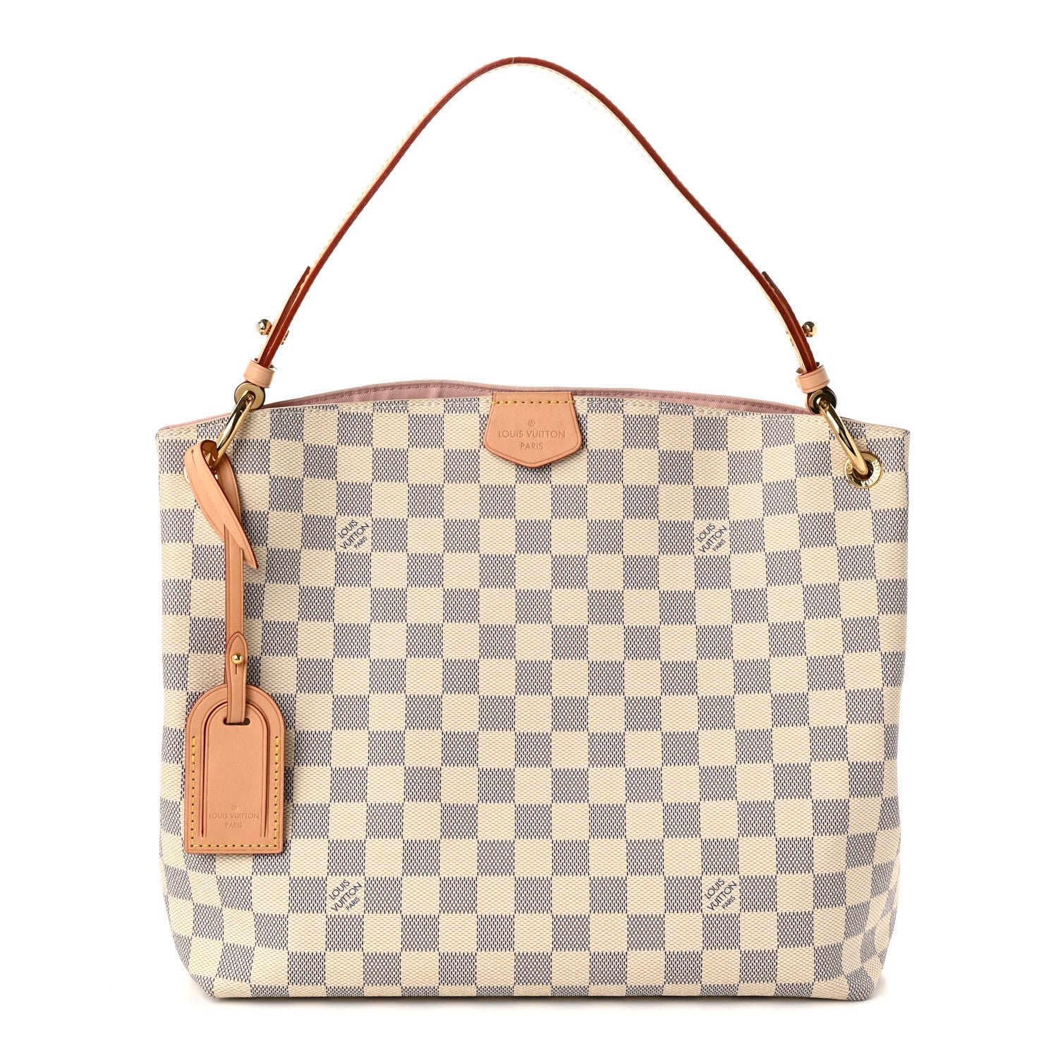 Louis Vuitton Damier Azur Graceful PM Rose Ballerine