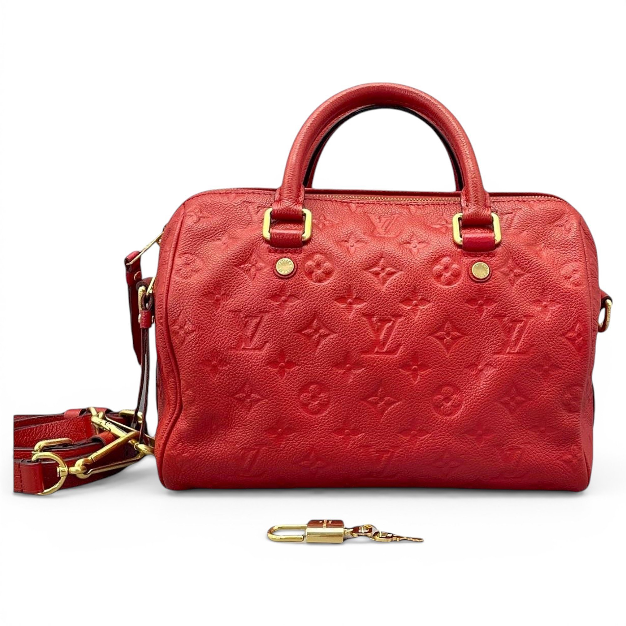 Speedy leather handbag
