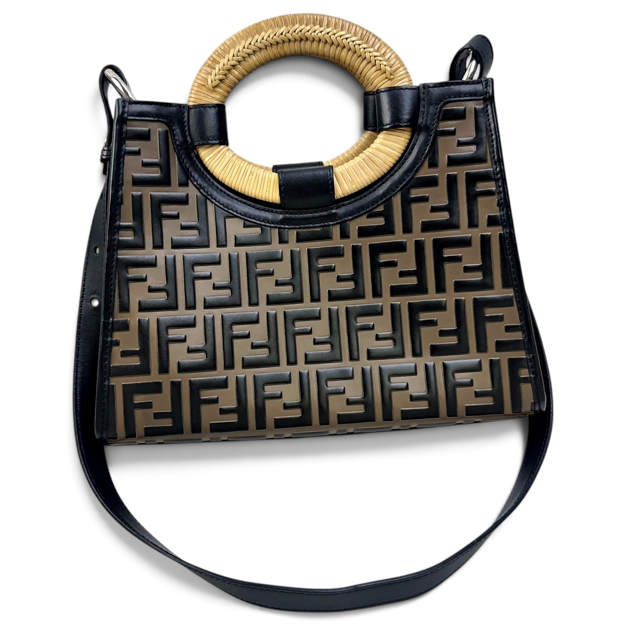 Fendi Runaway Shopping leather handbag