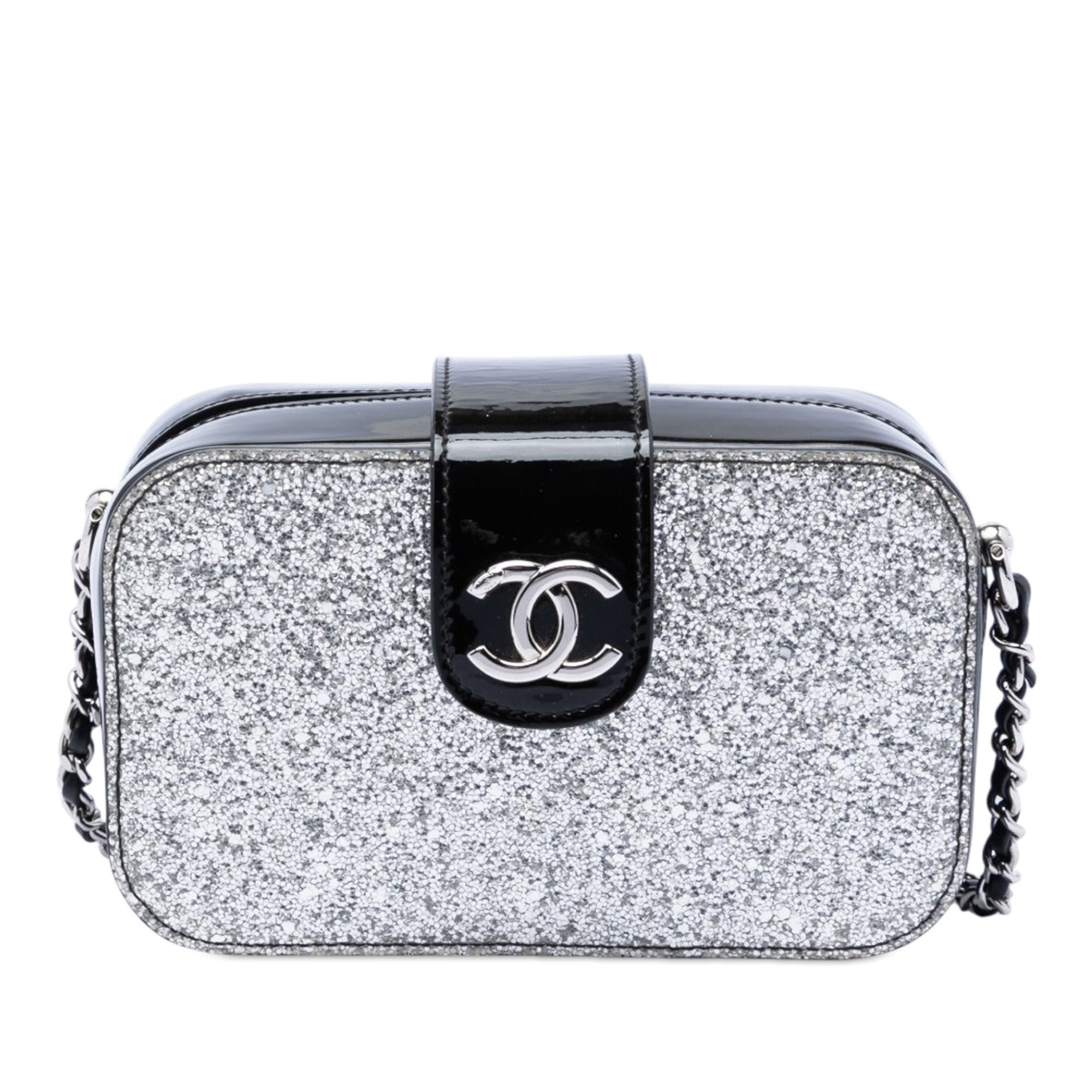 Patent leather handbag