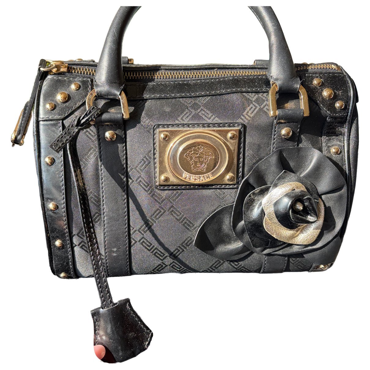 Leather bowling bag