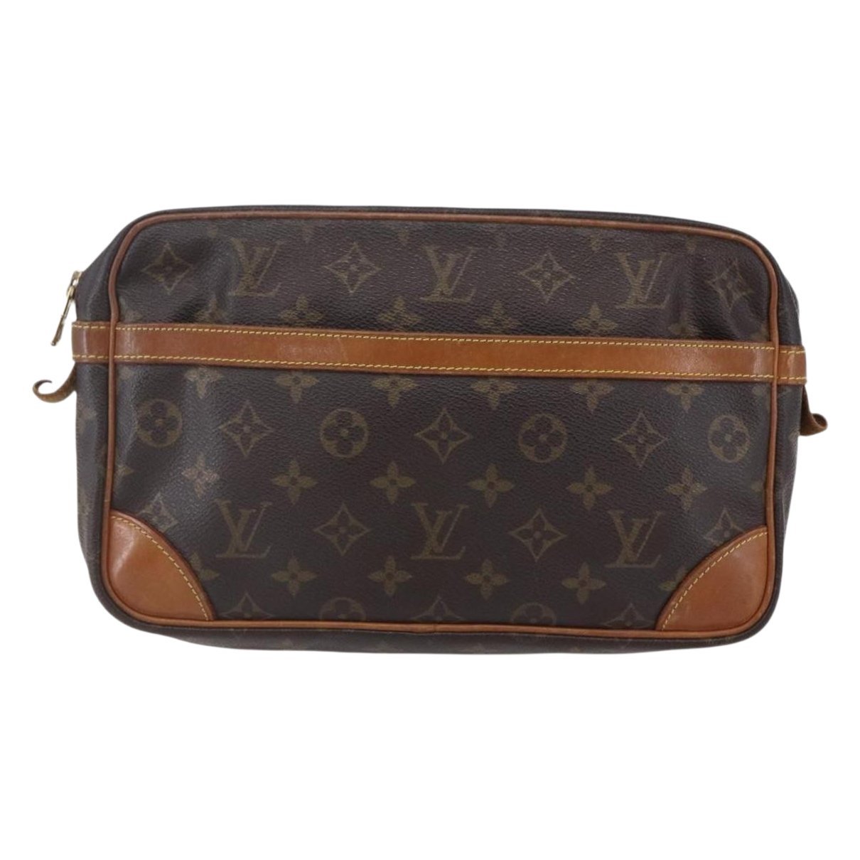 Leather clutch bag