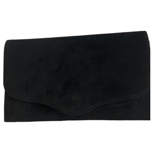 Leather clutch bag