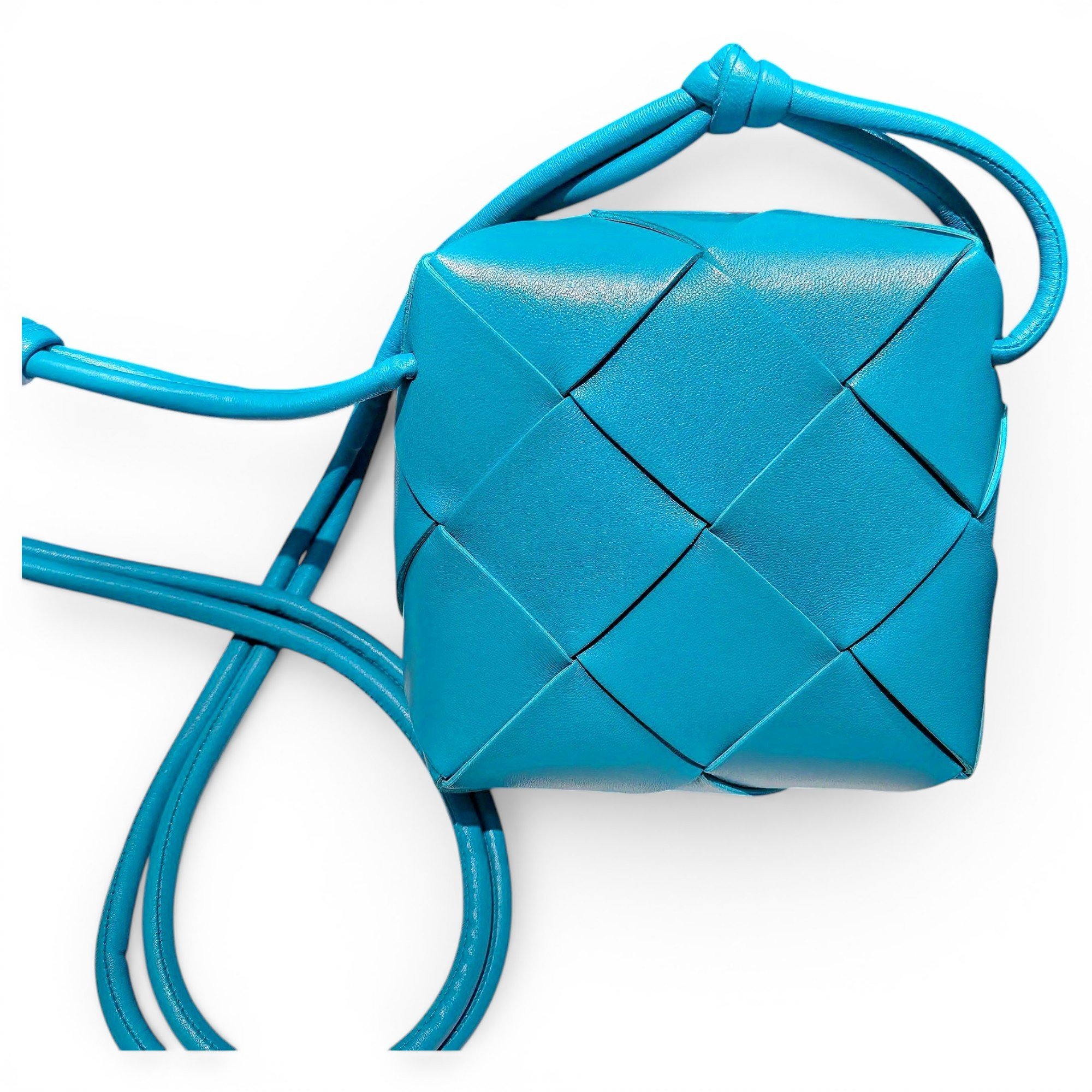 Cassette leather handbag