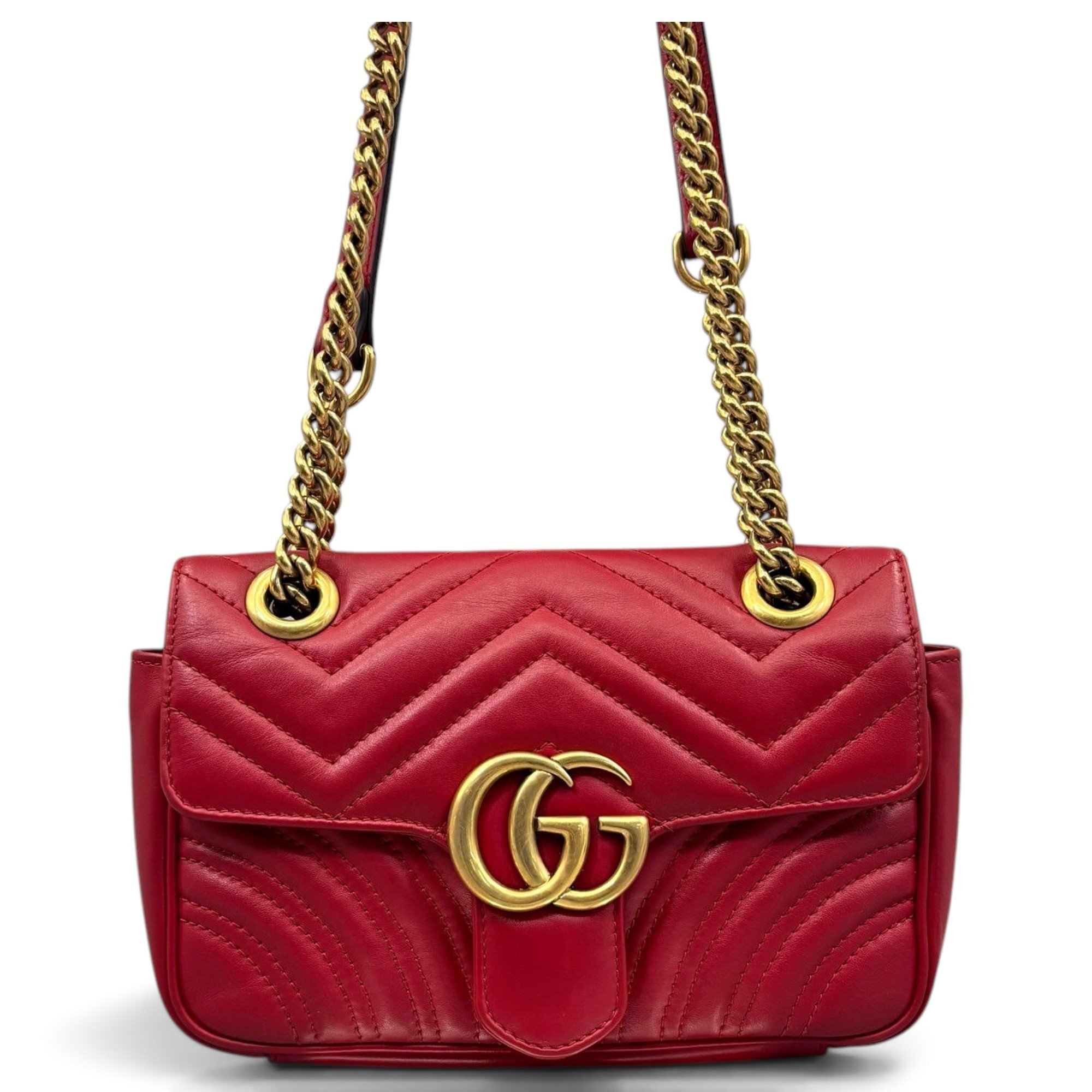 GG Marmont Flap leather handbag