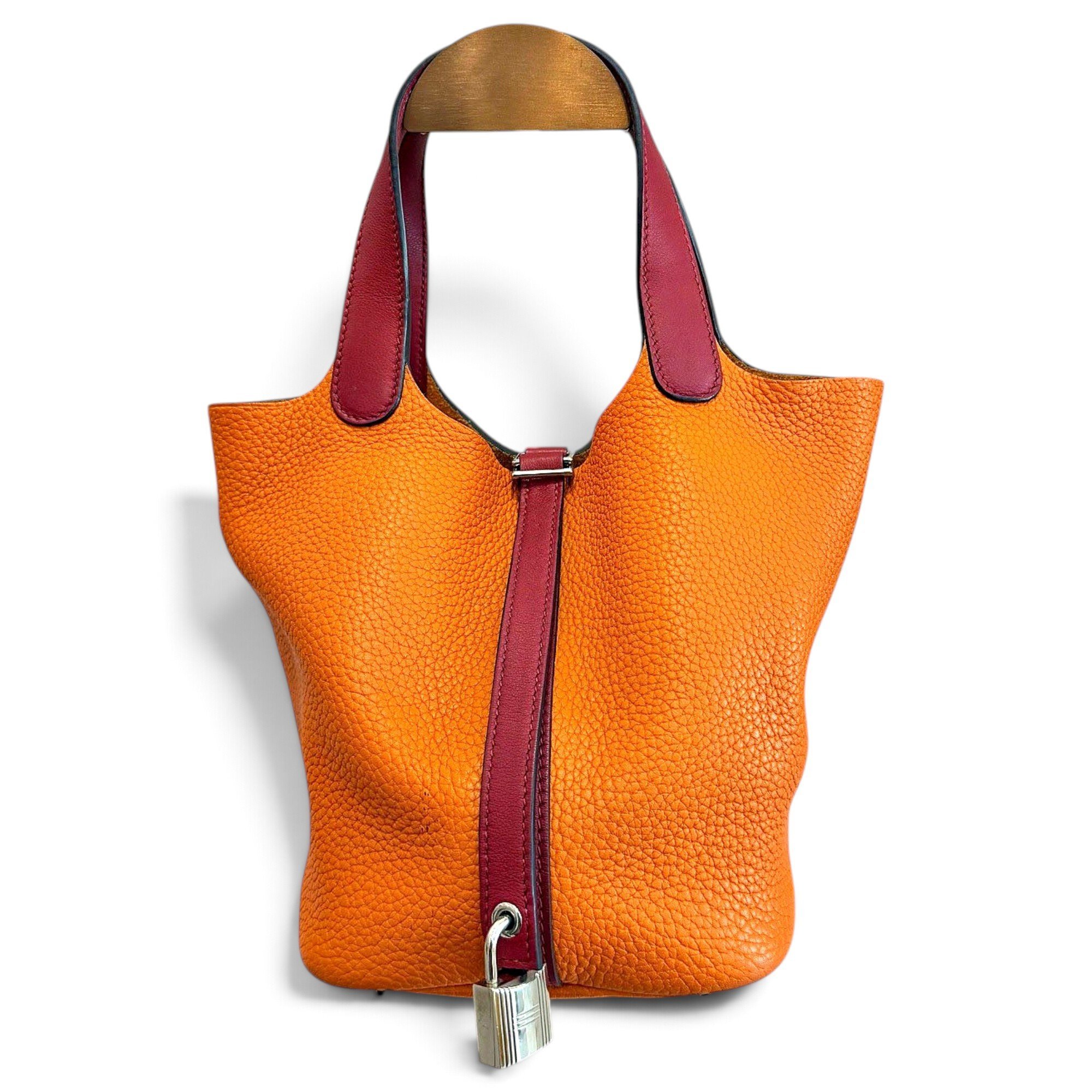 Picotin leather handbag
